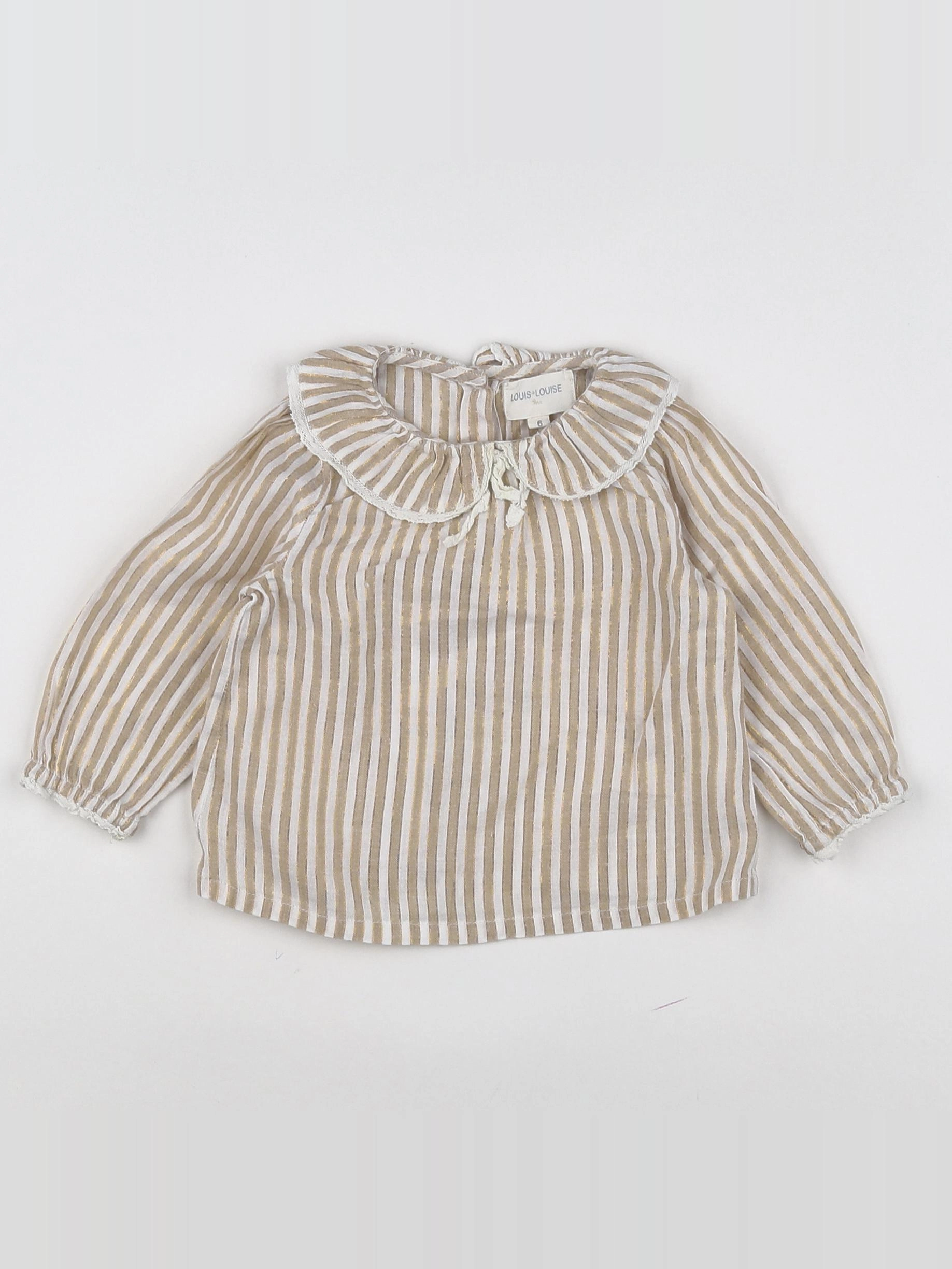 Louis Louise - blouse beige - 6 mois