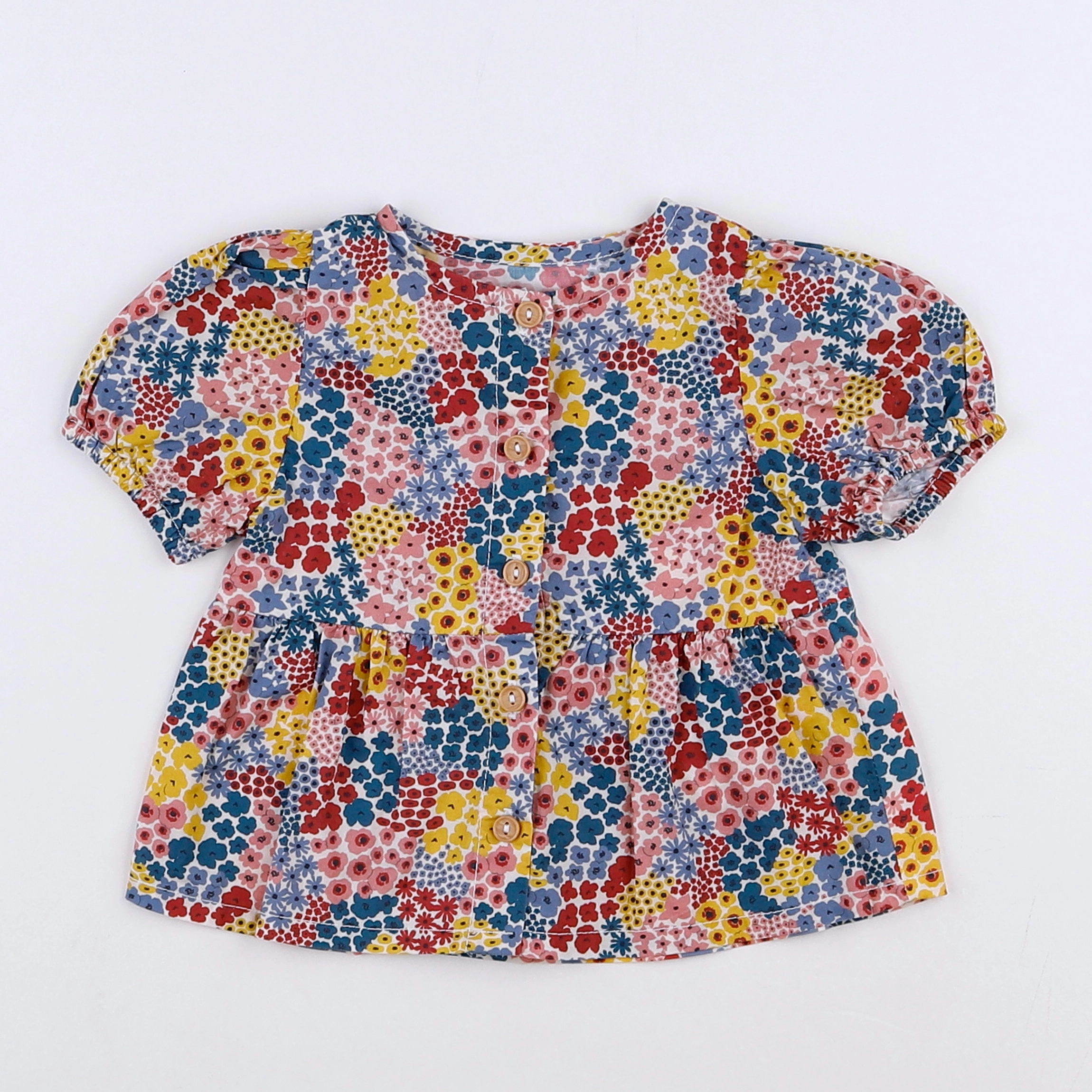 Vertbaudet - blouse multicolore - 3 mois