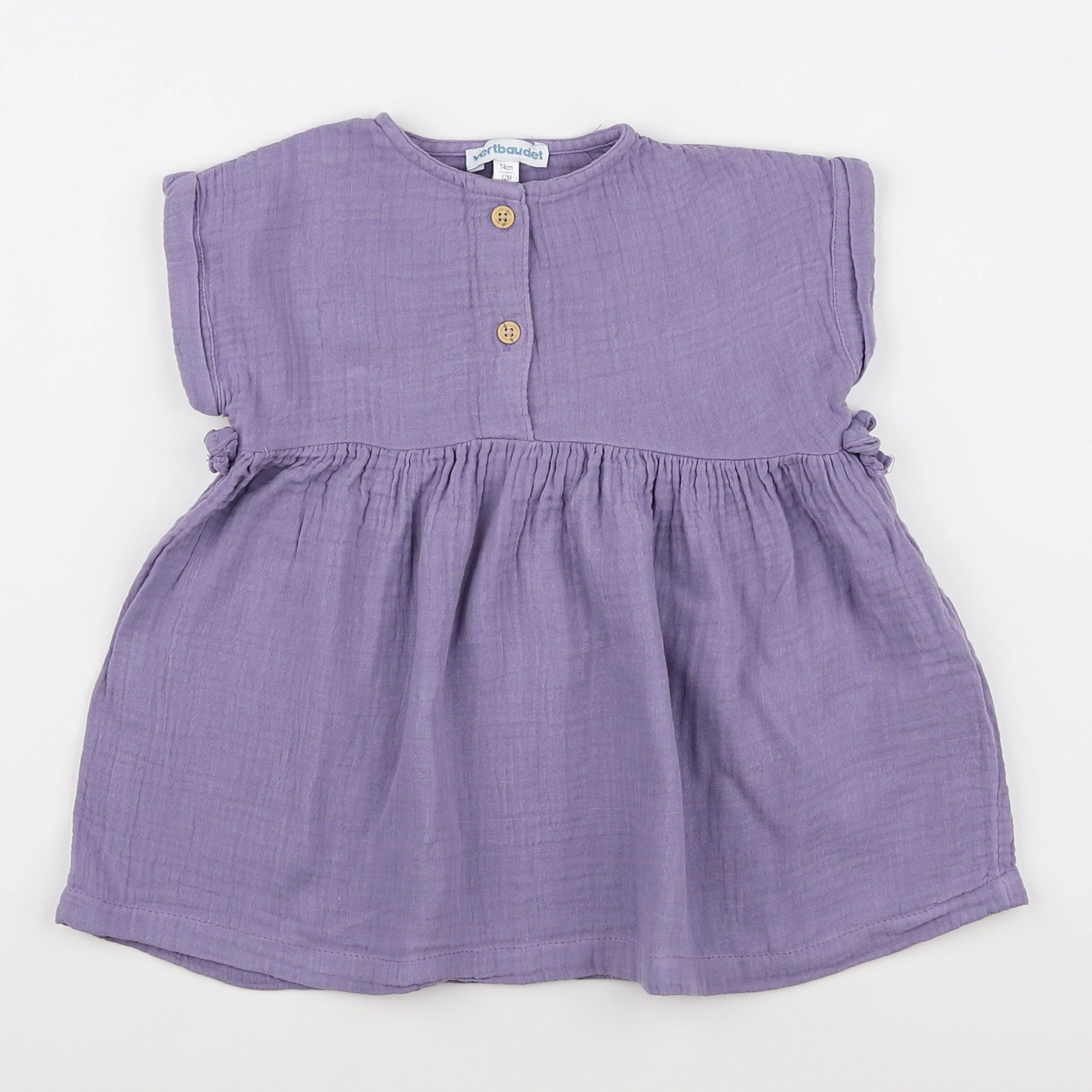 Vertbaudet - robe violet - 12 mois