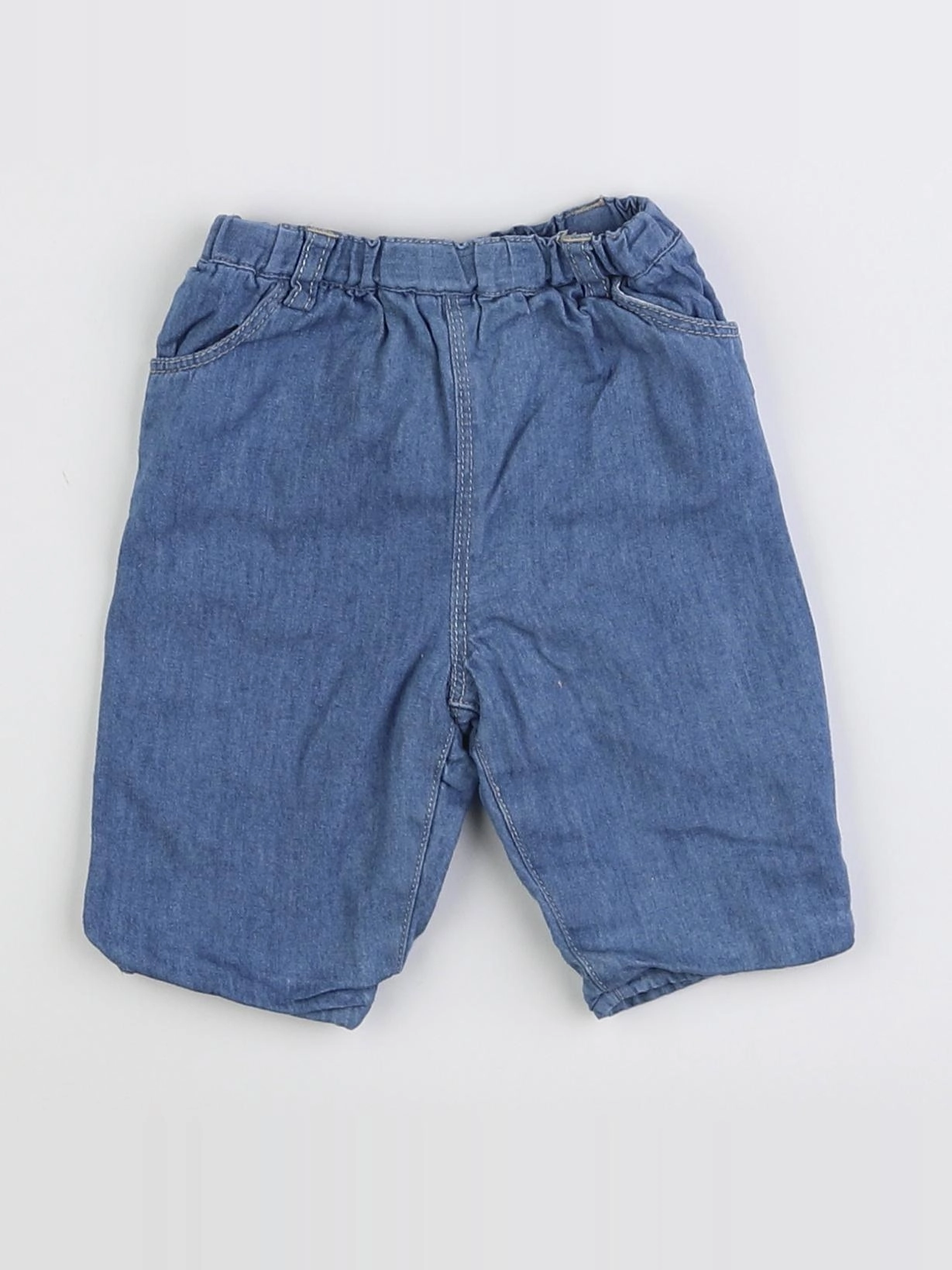 Boutchou - pantalon doublé bleu - 1 mois