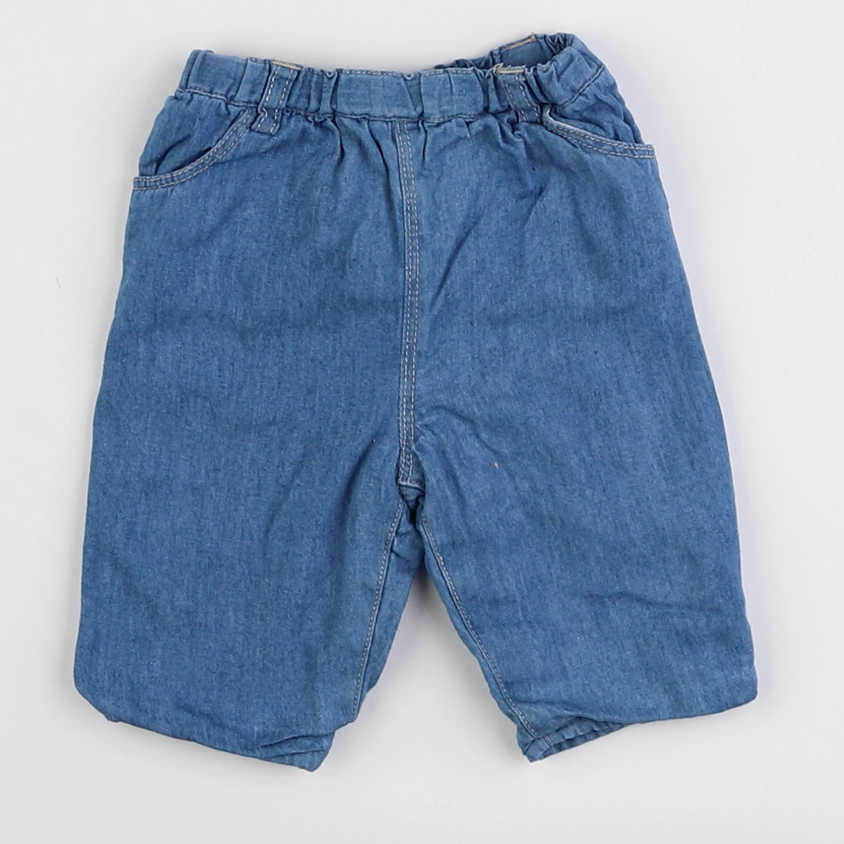Boutchou - pantalon doublé bleu - 1 mois