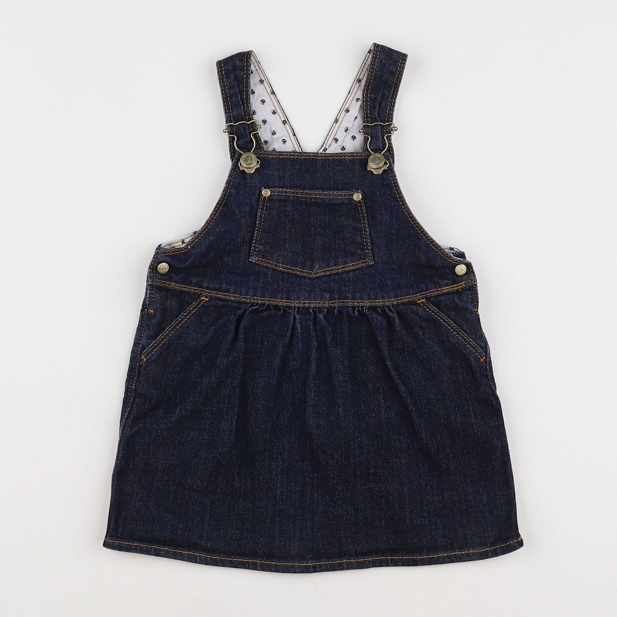 Petit Bateau - robe bleu - 18 mois
