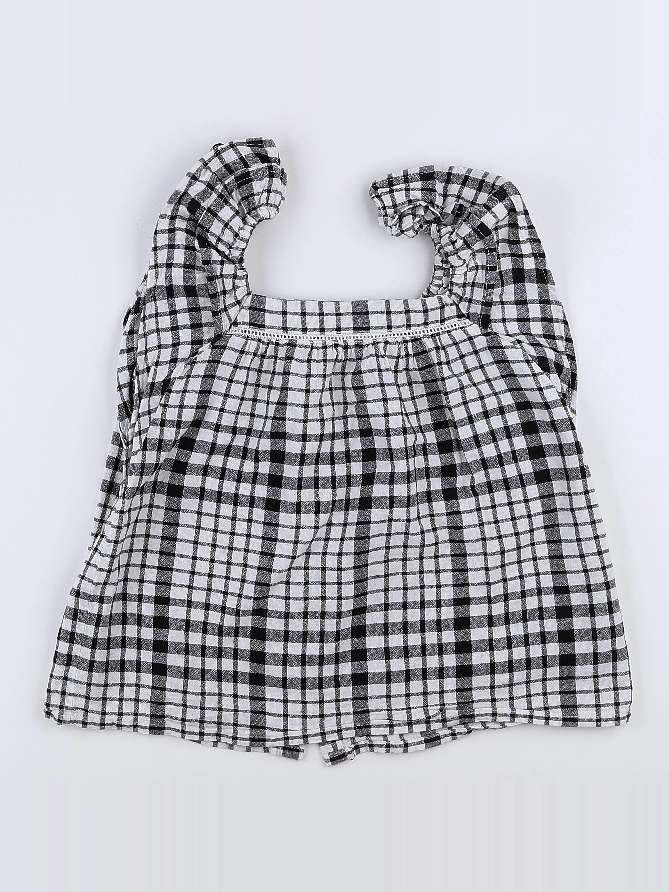 El Corte Inglés  - blouse blanc, noir - 11/12 ans