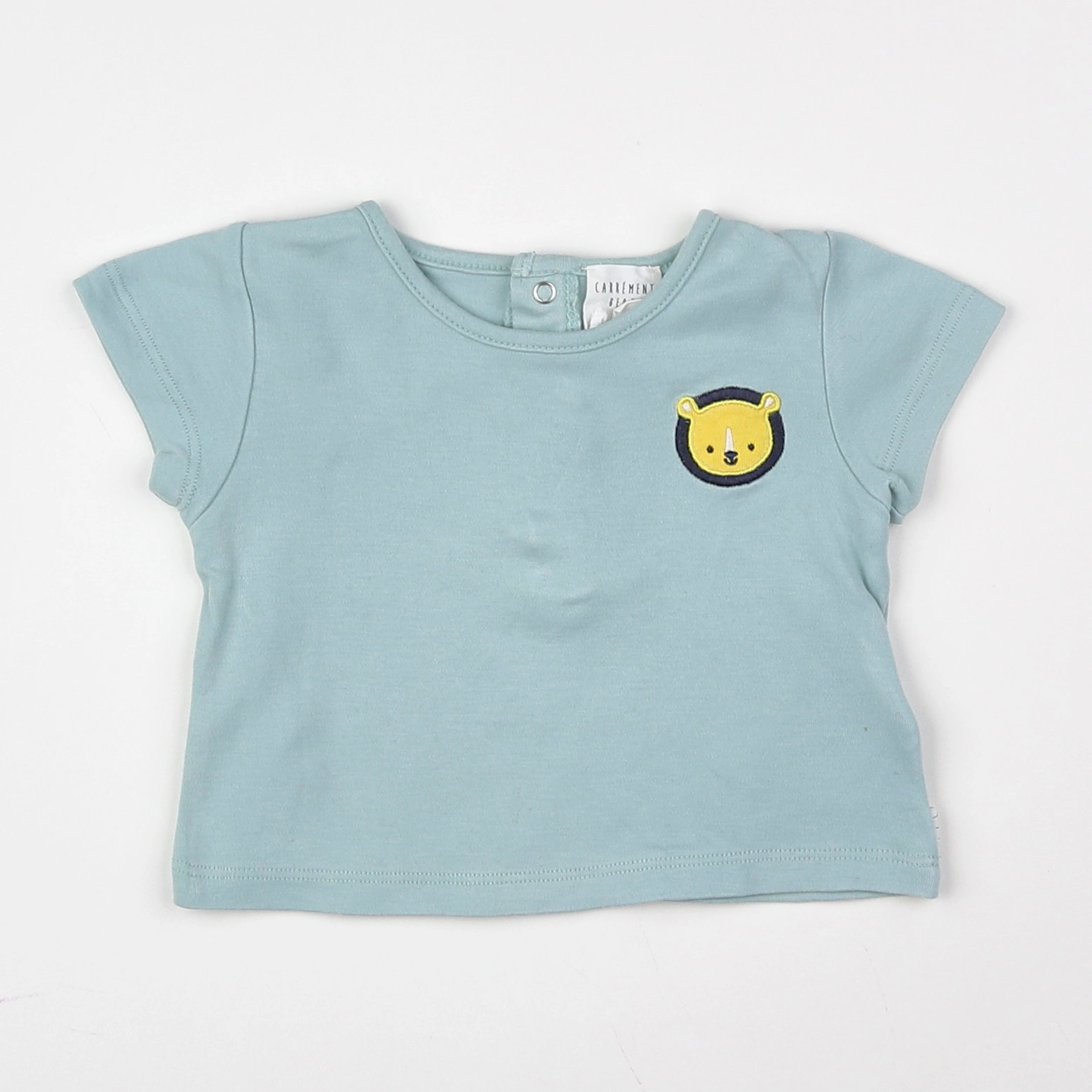 Carrément Beau - tee-shirt bleu - 9 mois