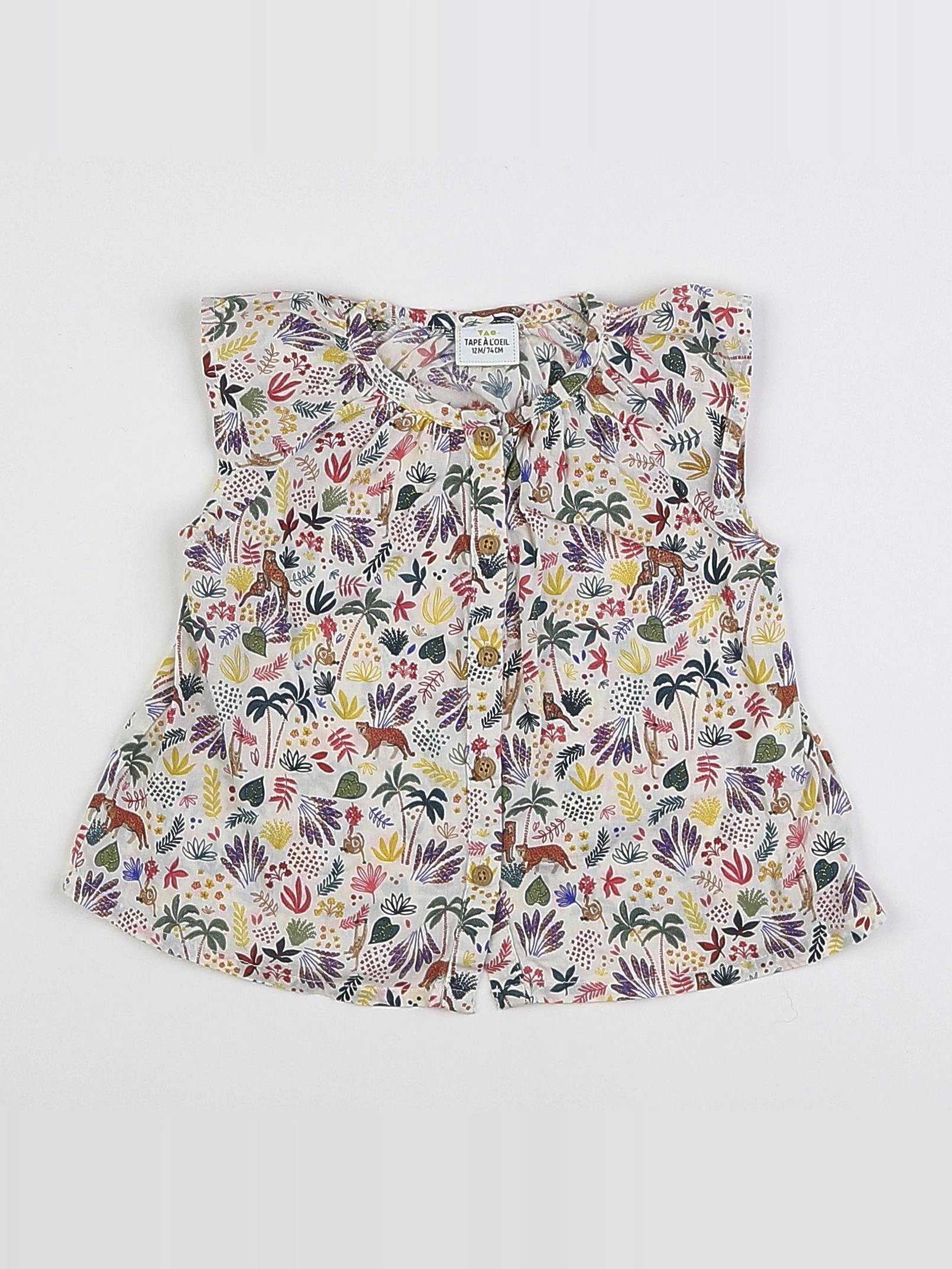 Tape à l'oeil - blouse multicolore - 12 mois