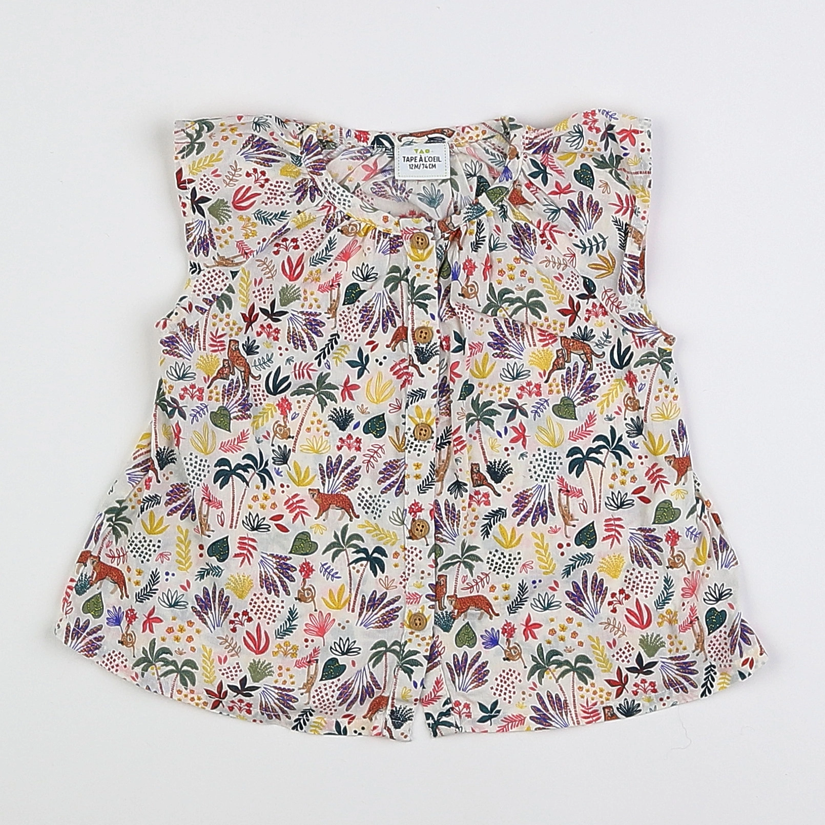 Tape à l'oeil - blouse multicolore - 12 mois