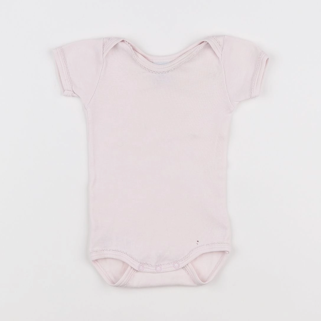 Petit Bateau - body rose - 1 mois