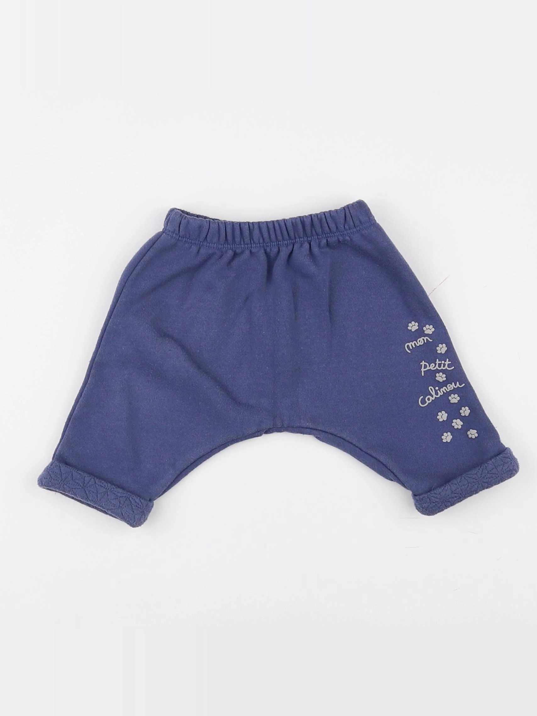 Vertbaudet - sarouel bleu - 3 mois