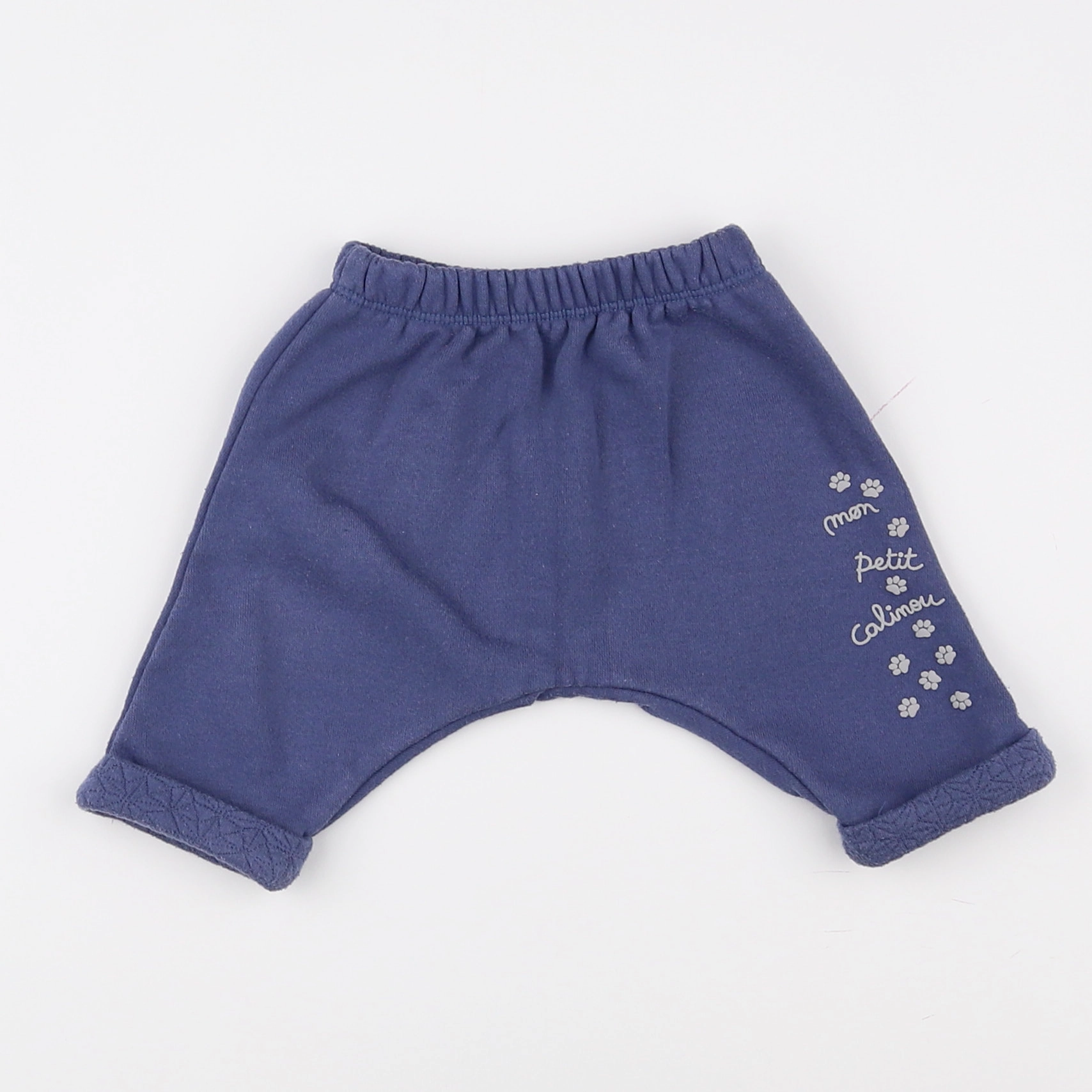 Vertbaudet - sarouel bleu - 3 mois