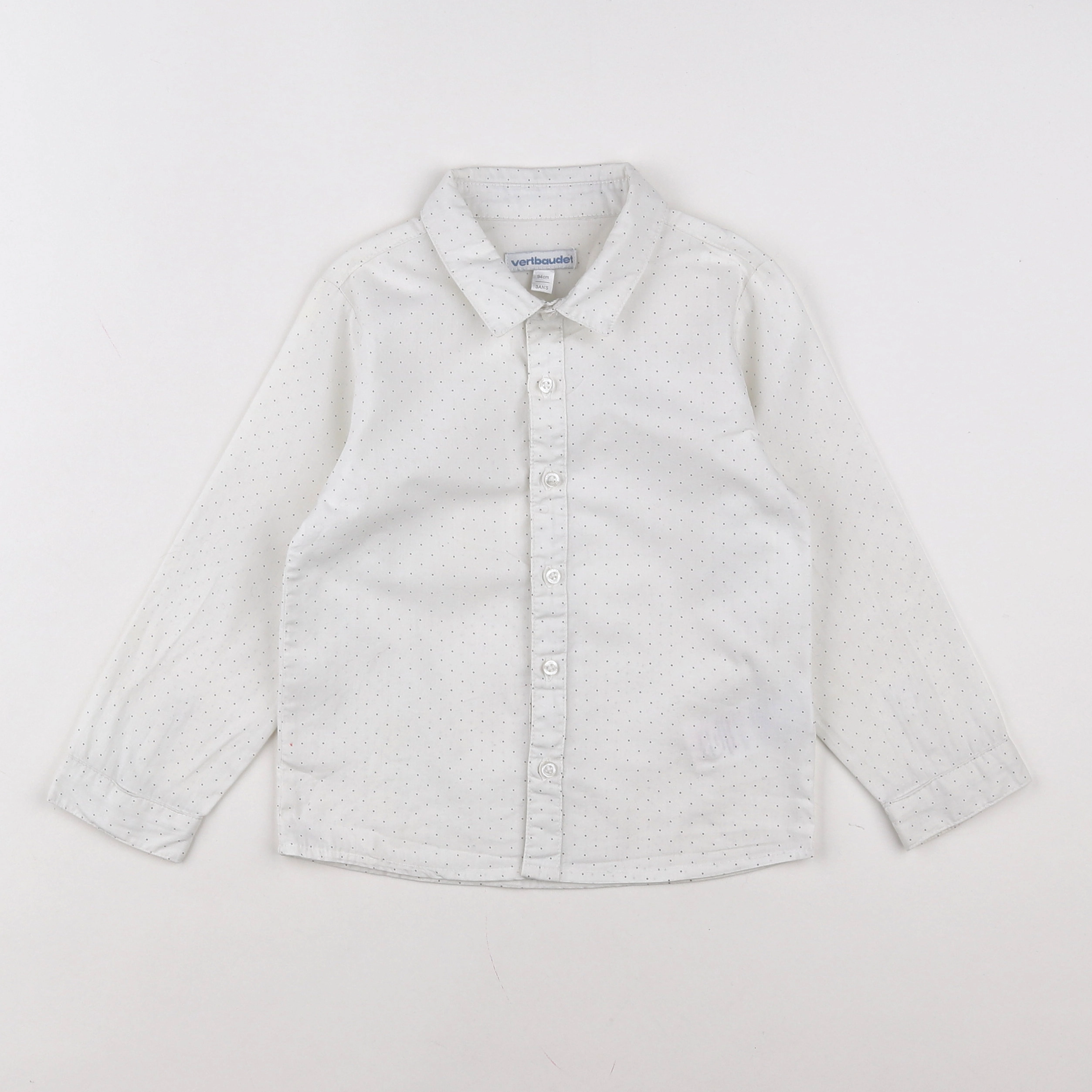 Vertbaudet - chemise blanc - 3 ans