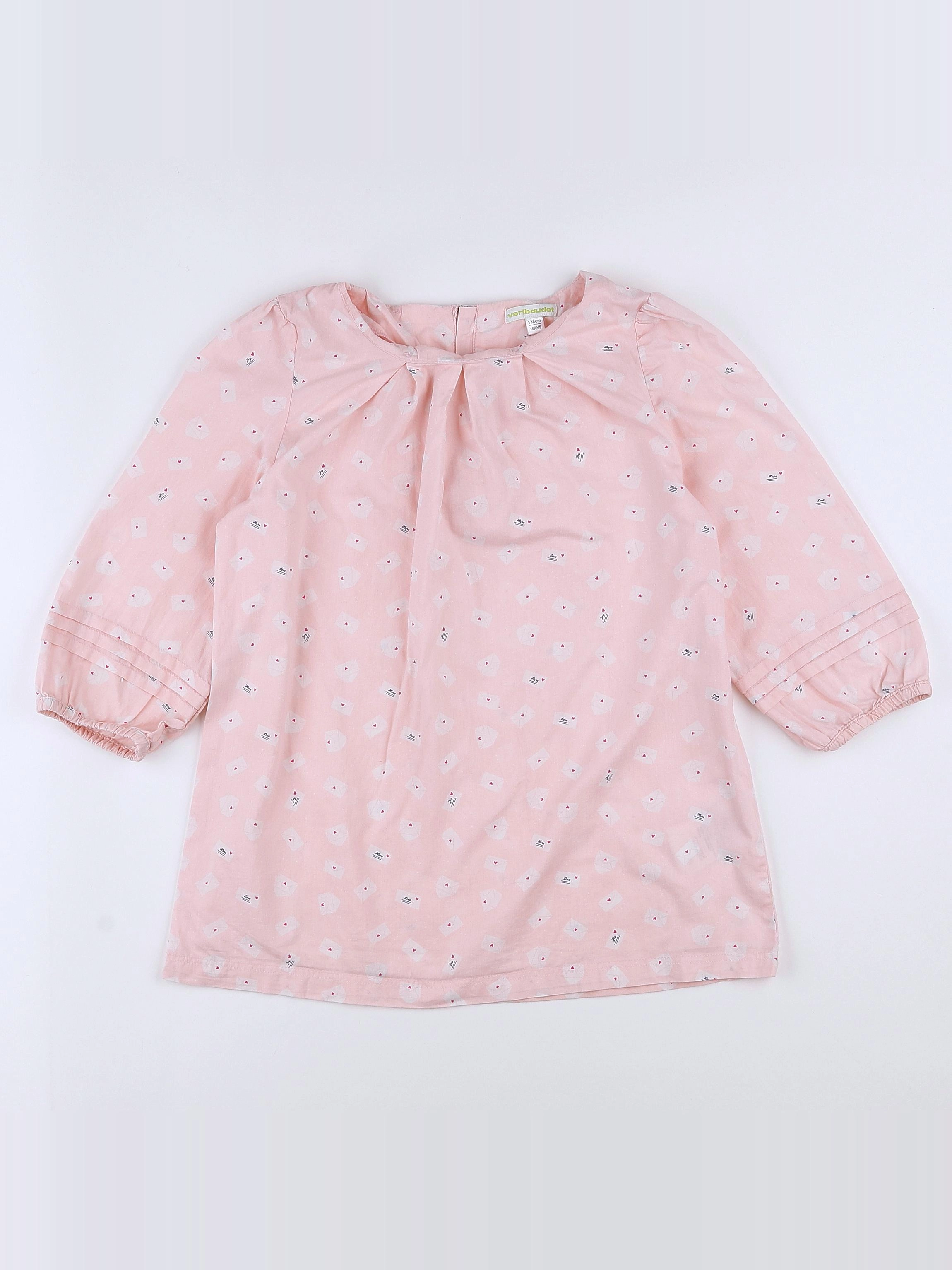 Vertbaudet - blouse rose - 10 ans