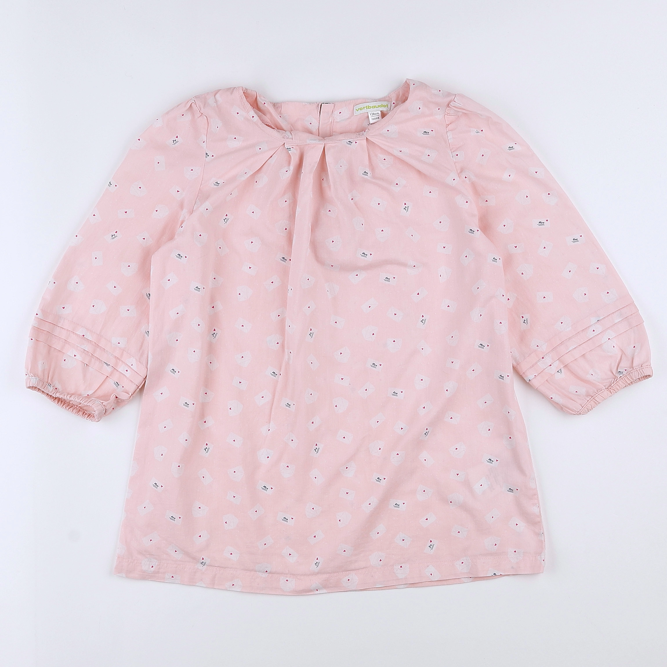 Vertbaudet - blouse rose - 10 ans