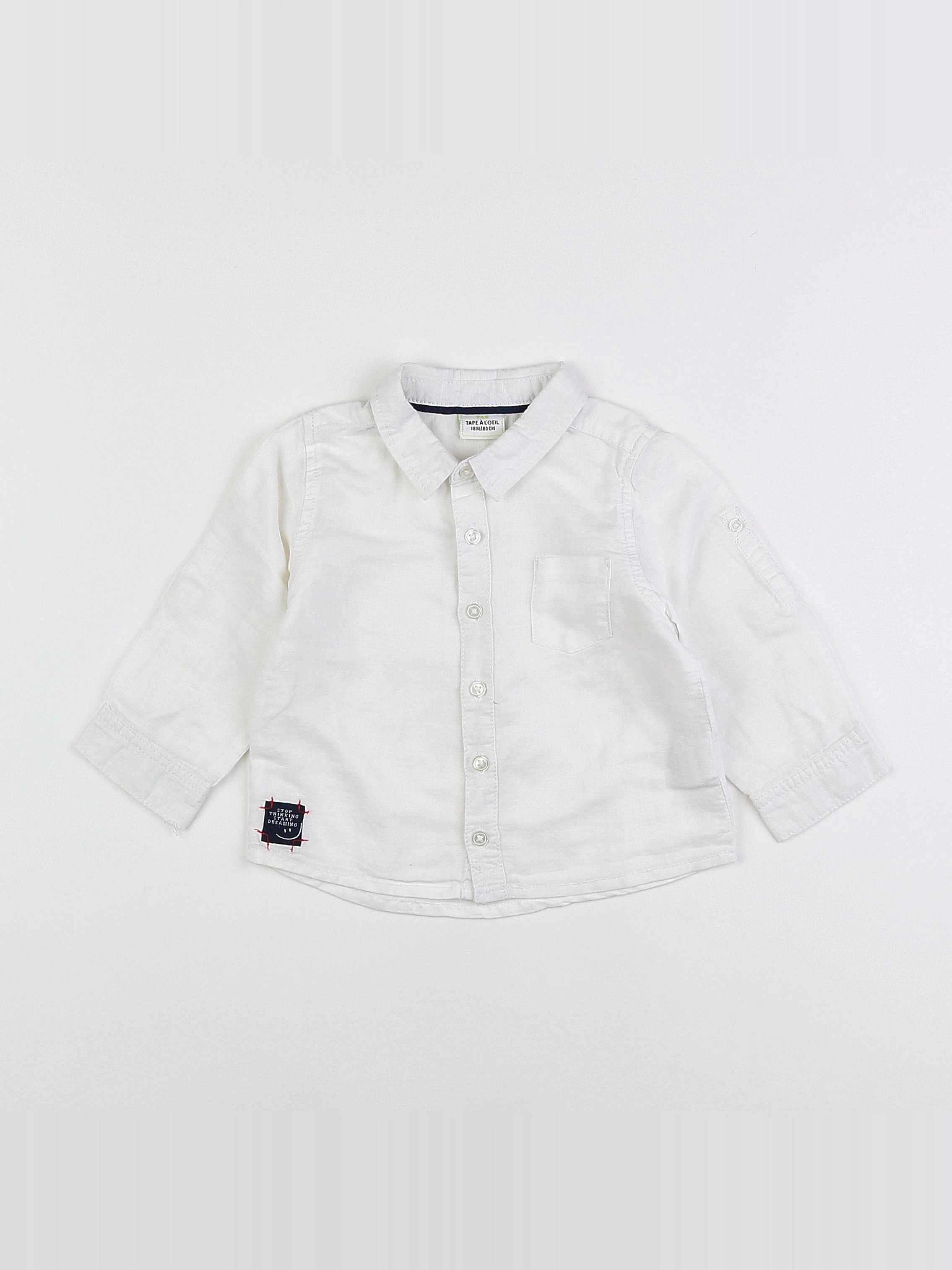 Tape à l'oeil - chemise blanc - 18 mois