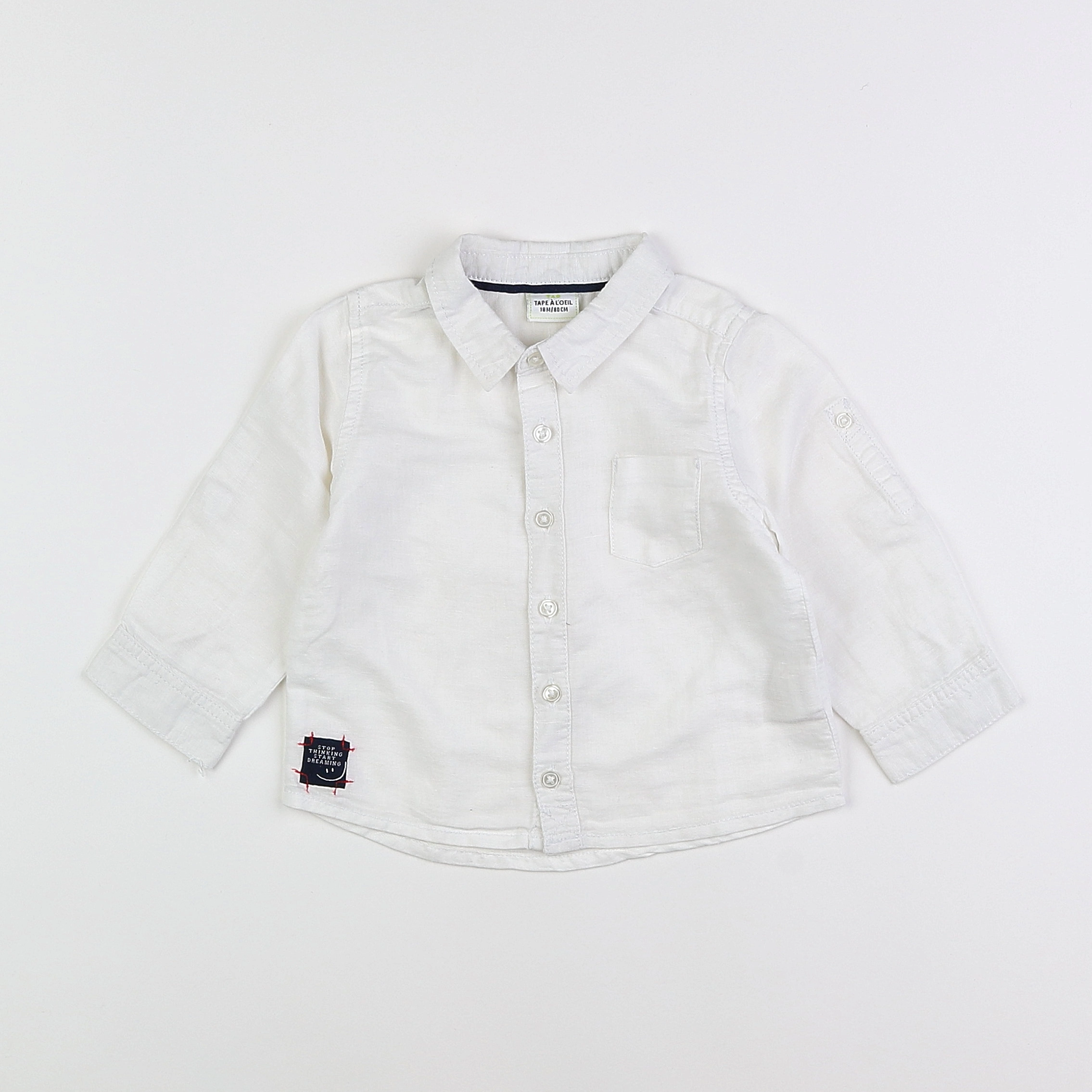 Tape à l'oeil - chemise blanc - 18 mois