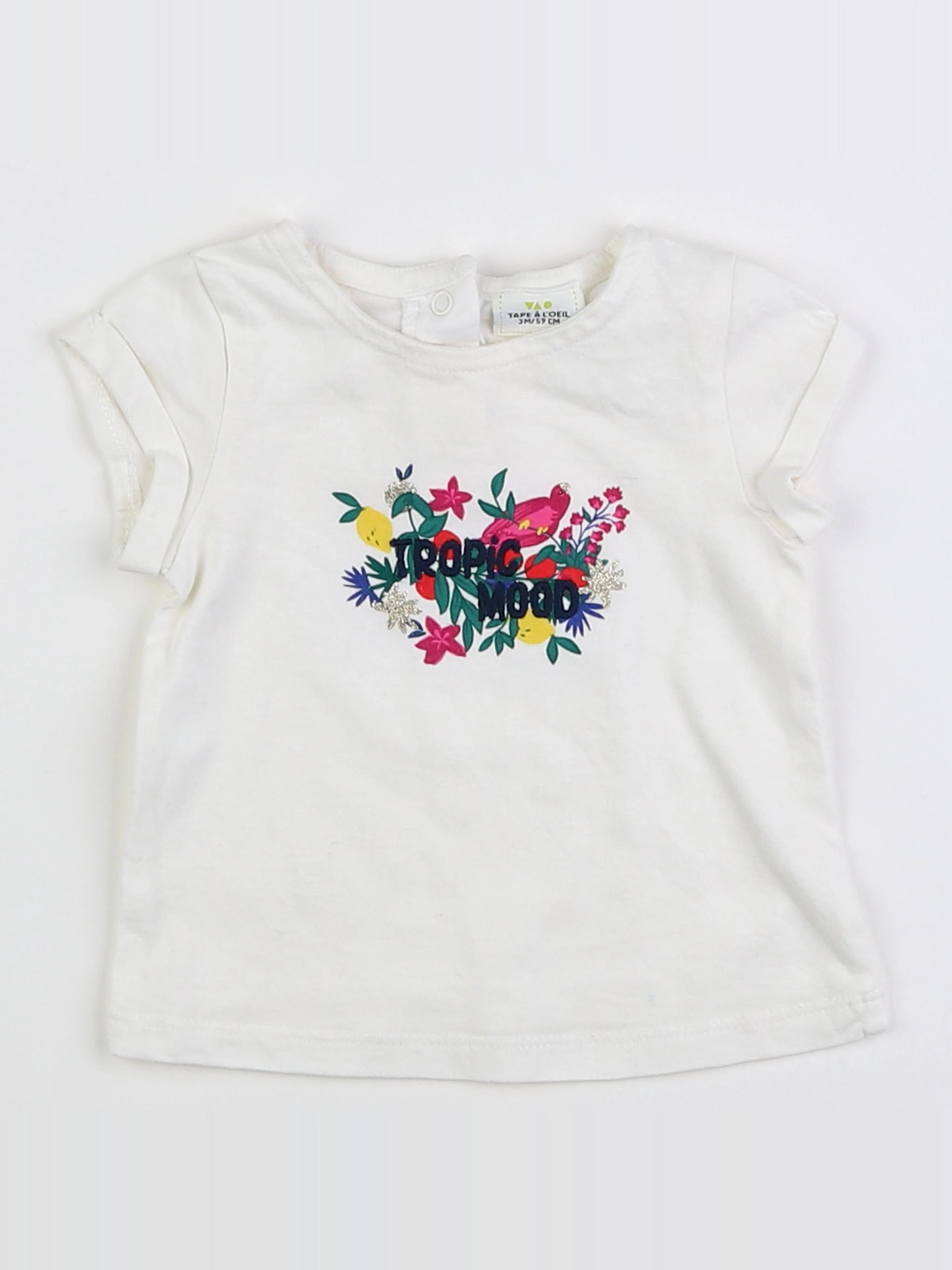 Tape à l'oeil - tee-shirt multicolore - 3 mois
