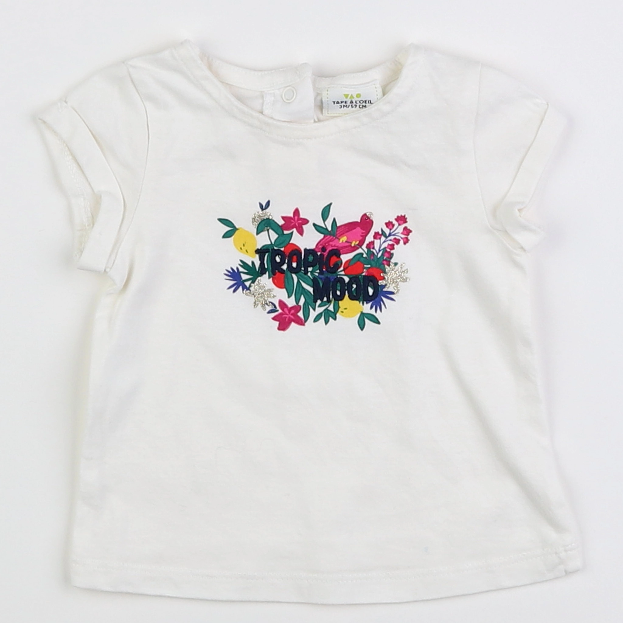 Tape à l'oeil - tee-shirt multicolore - 3 mois