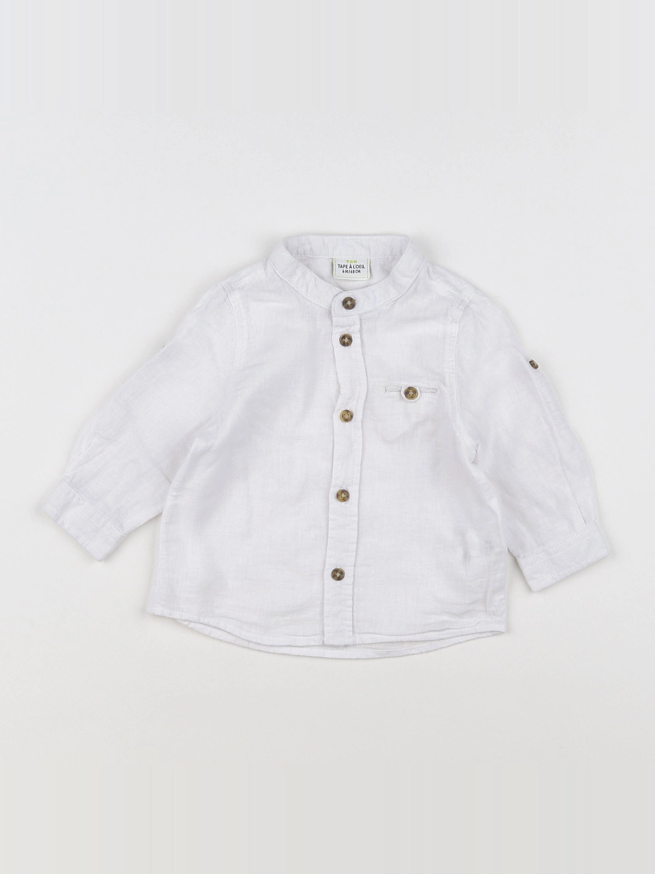 Tape à l'oeil - chemise blanc - 6 mois