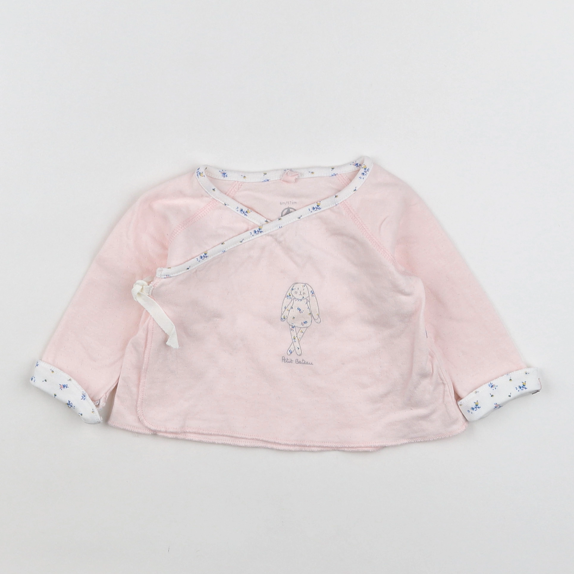 Petit Bateau - tee-shirt rose - 6 mois