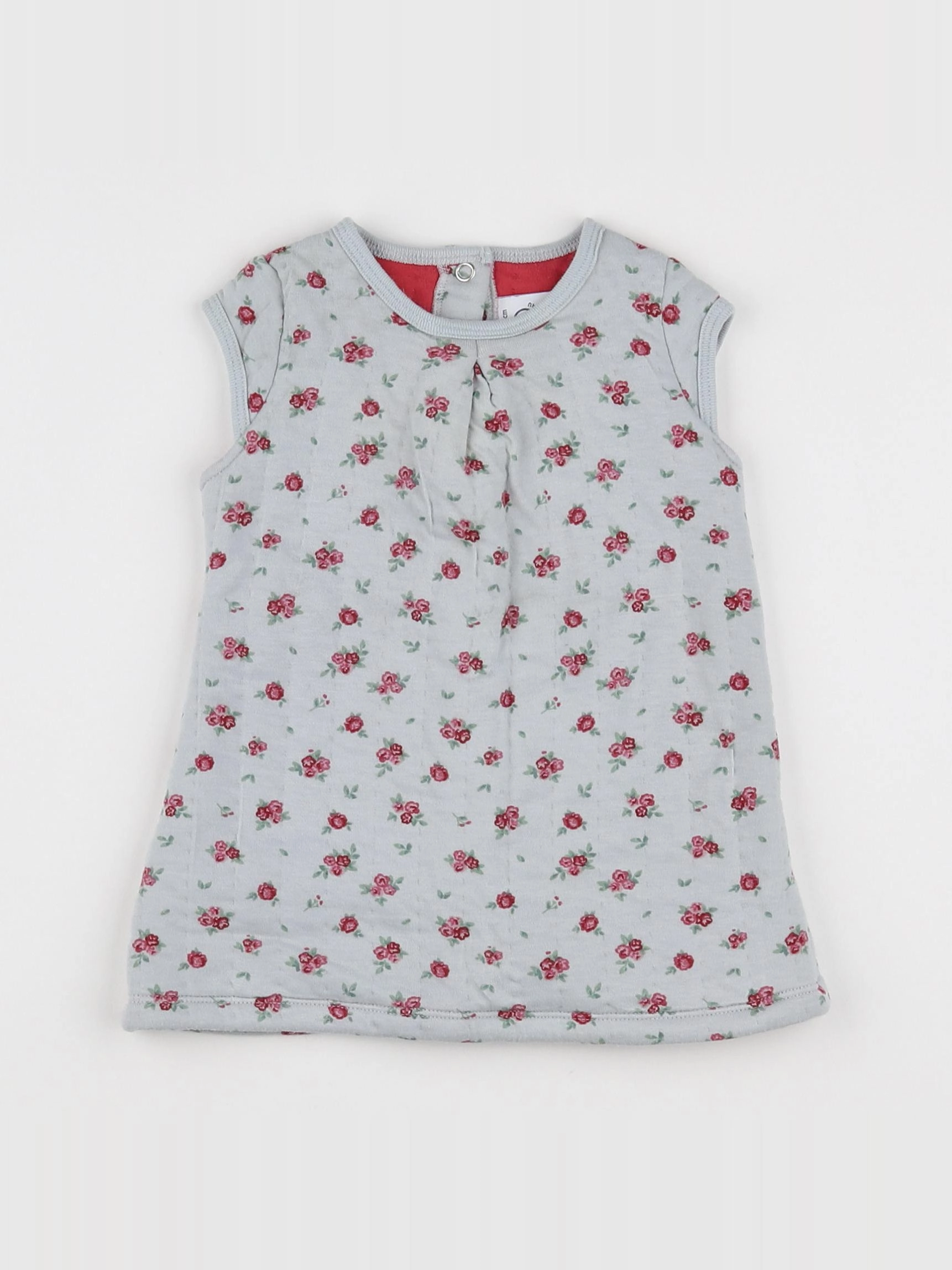 Petit Bateau - robe bleu - 6 mois