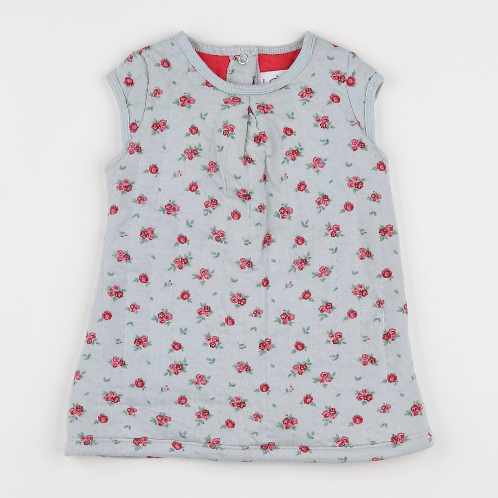 Petit Bateau - robe bleu - 6 mois