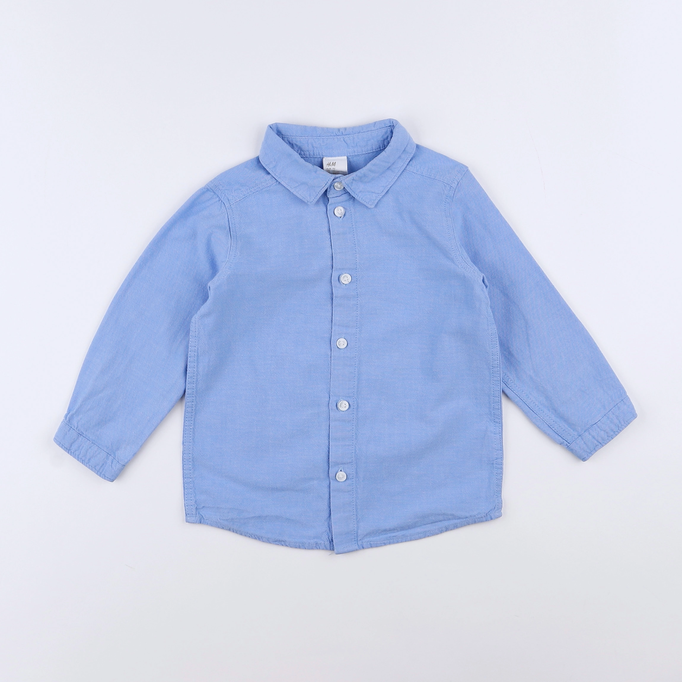 H&M - chemise bleu - 12 mois à 2 ans