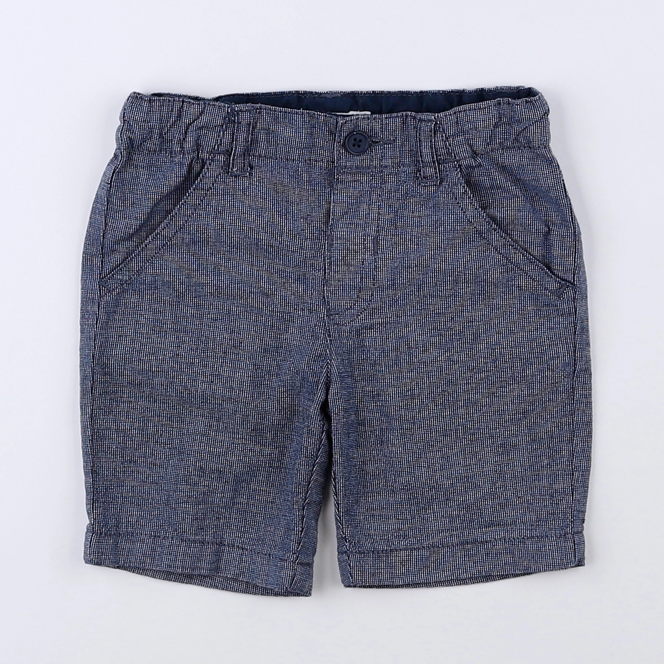Boutchou - short bleu - 9 mois