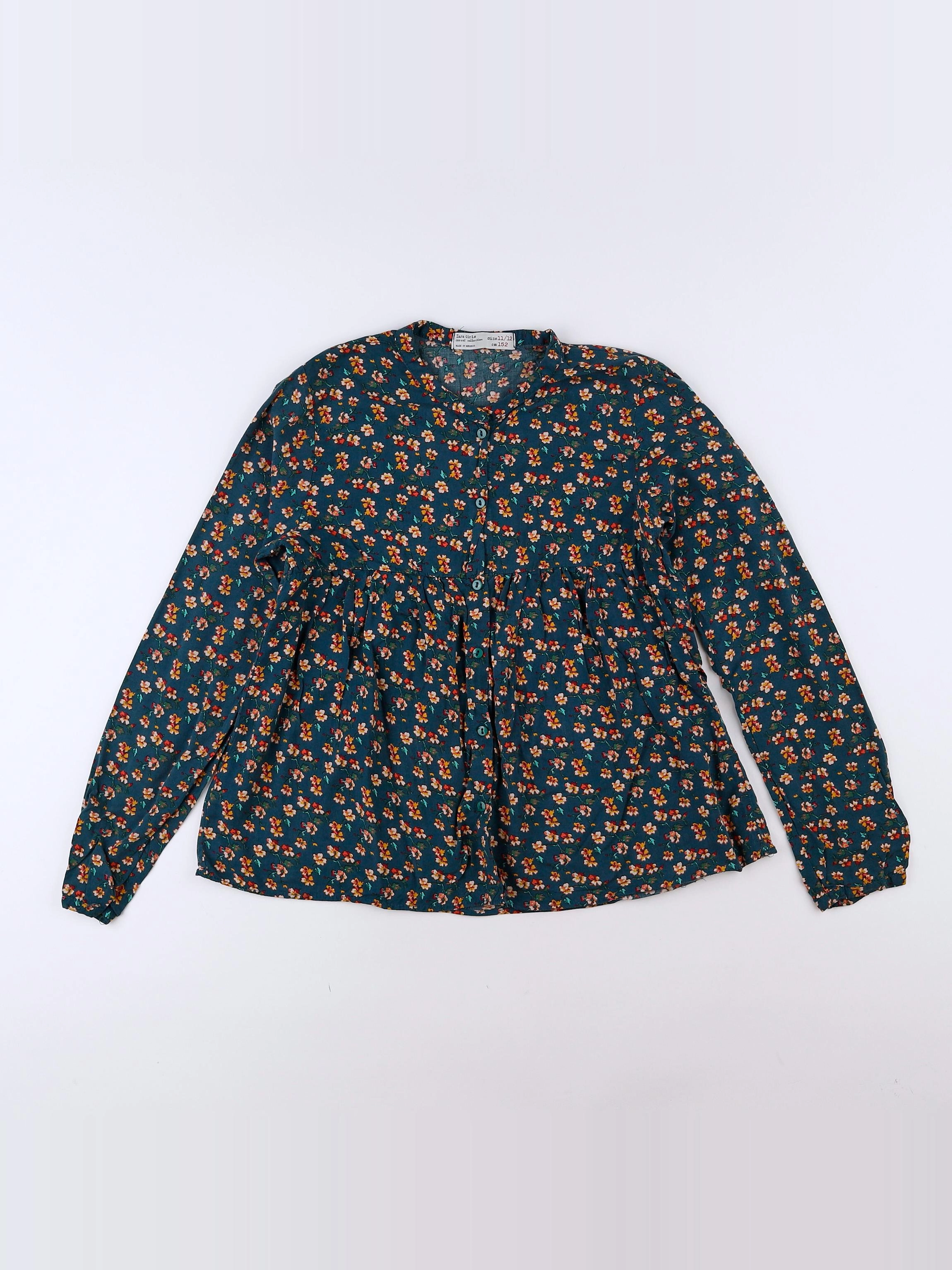 Zara - blouse vert - 11/12 ans