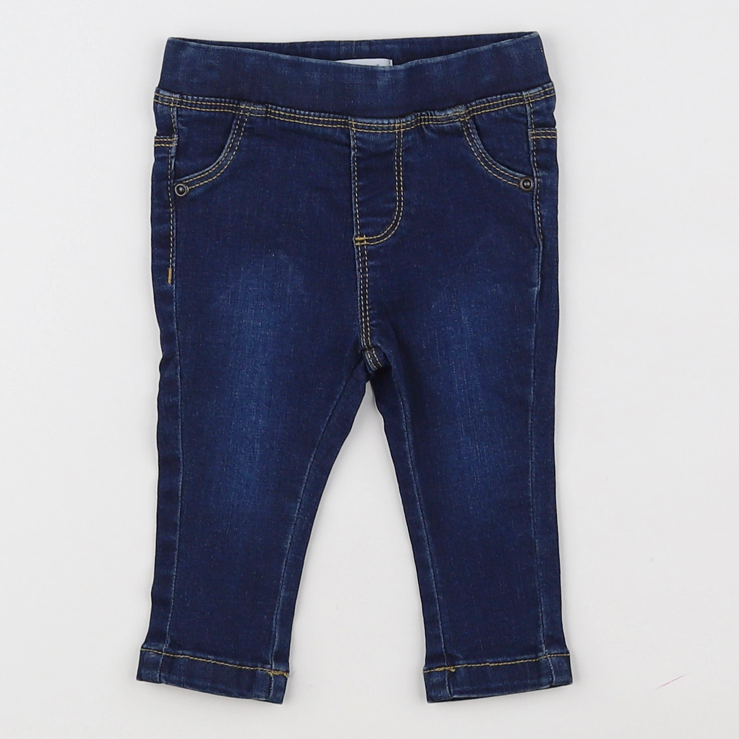 Vertbaudet - jegging Bleu - 6 mois