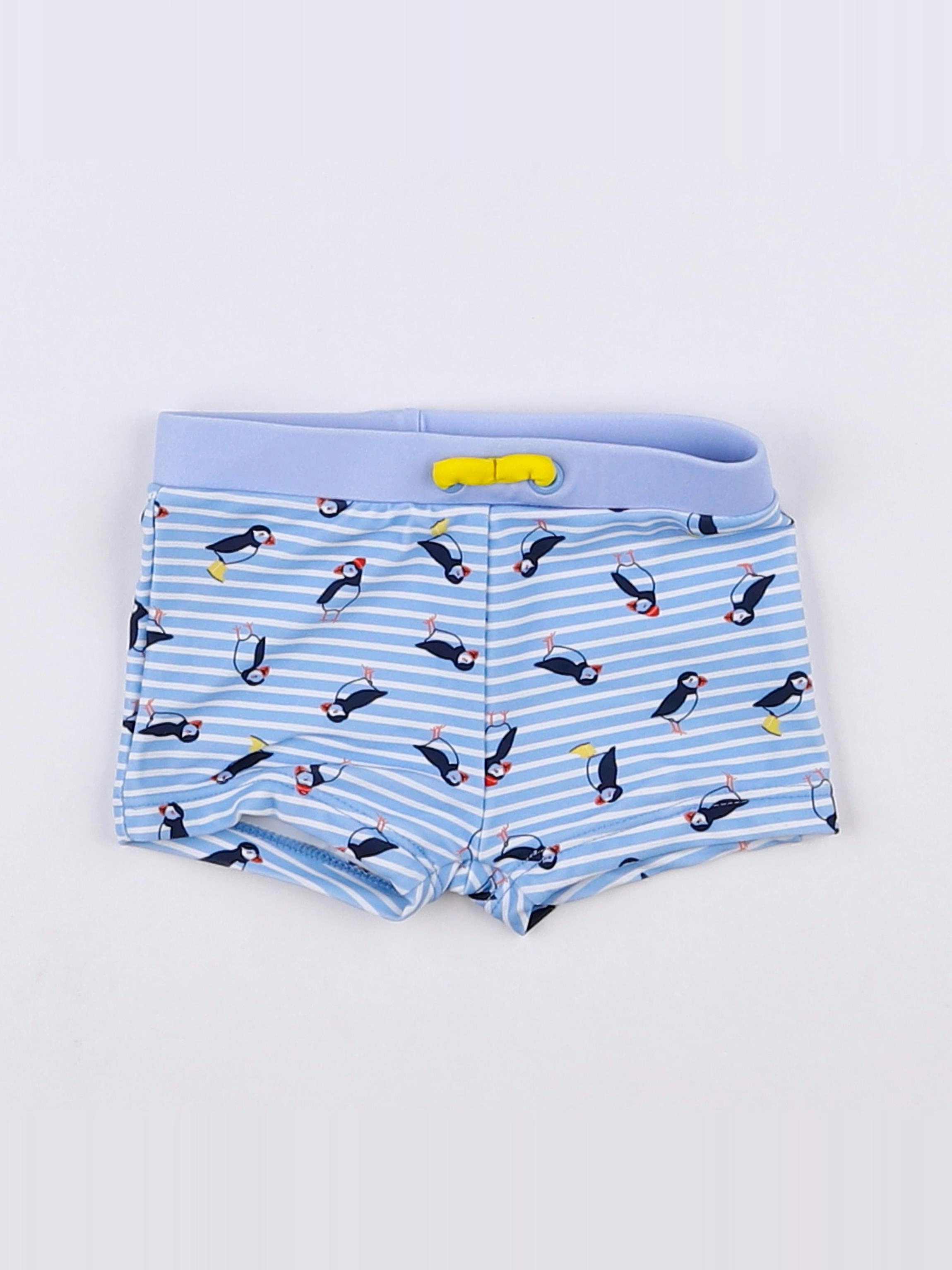 Vertbaudet - maillot de bain bleu - 3 mois