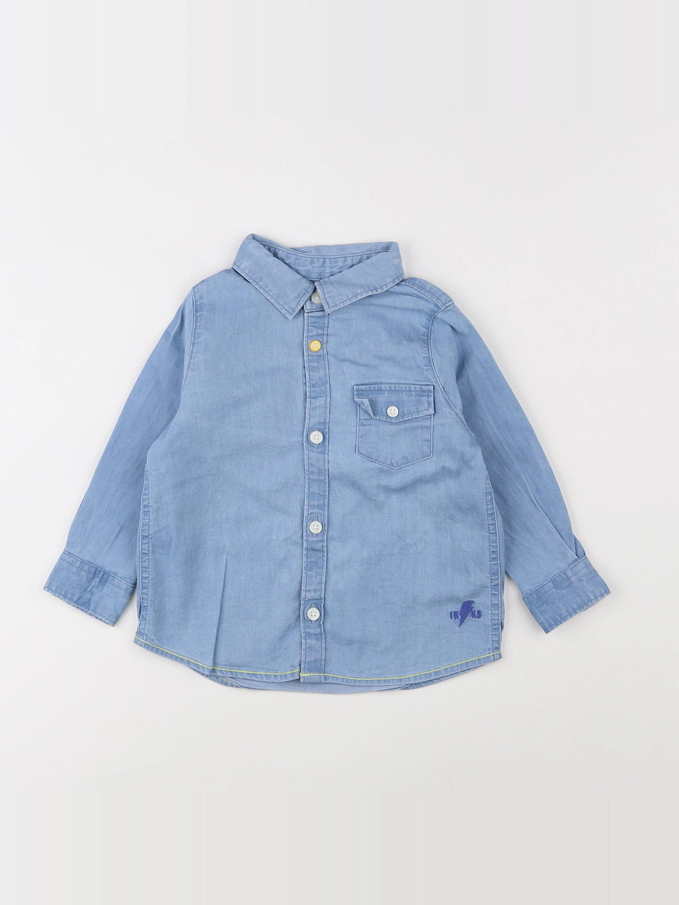 IKKS - chemise bleu - 12 mois