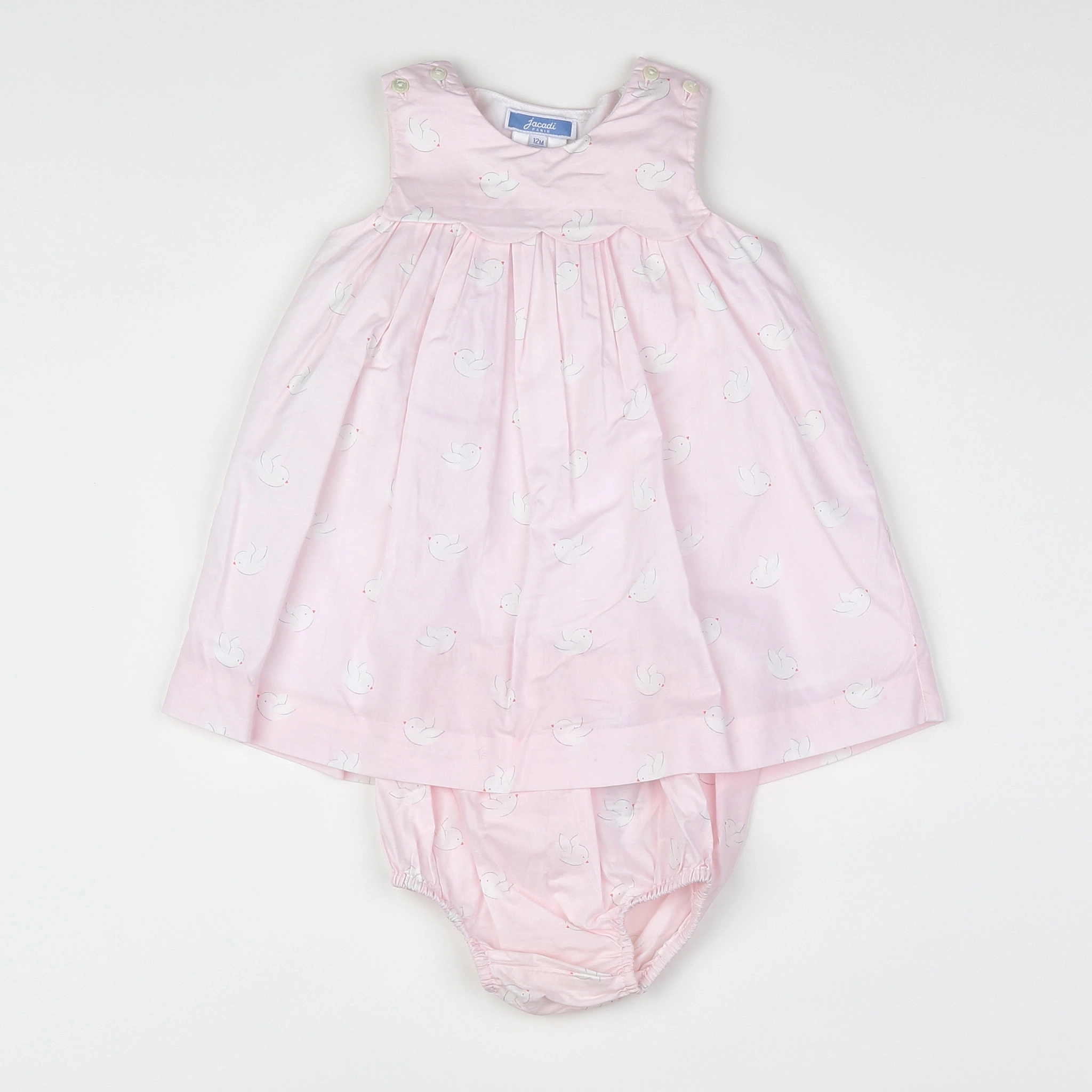 Jacadi - robe rose - 12 mois