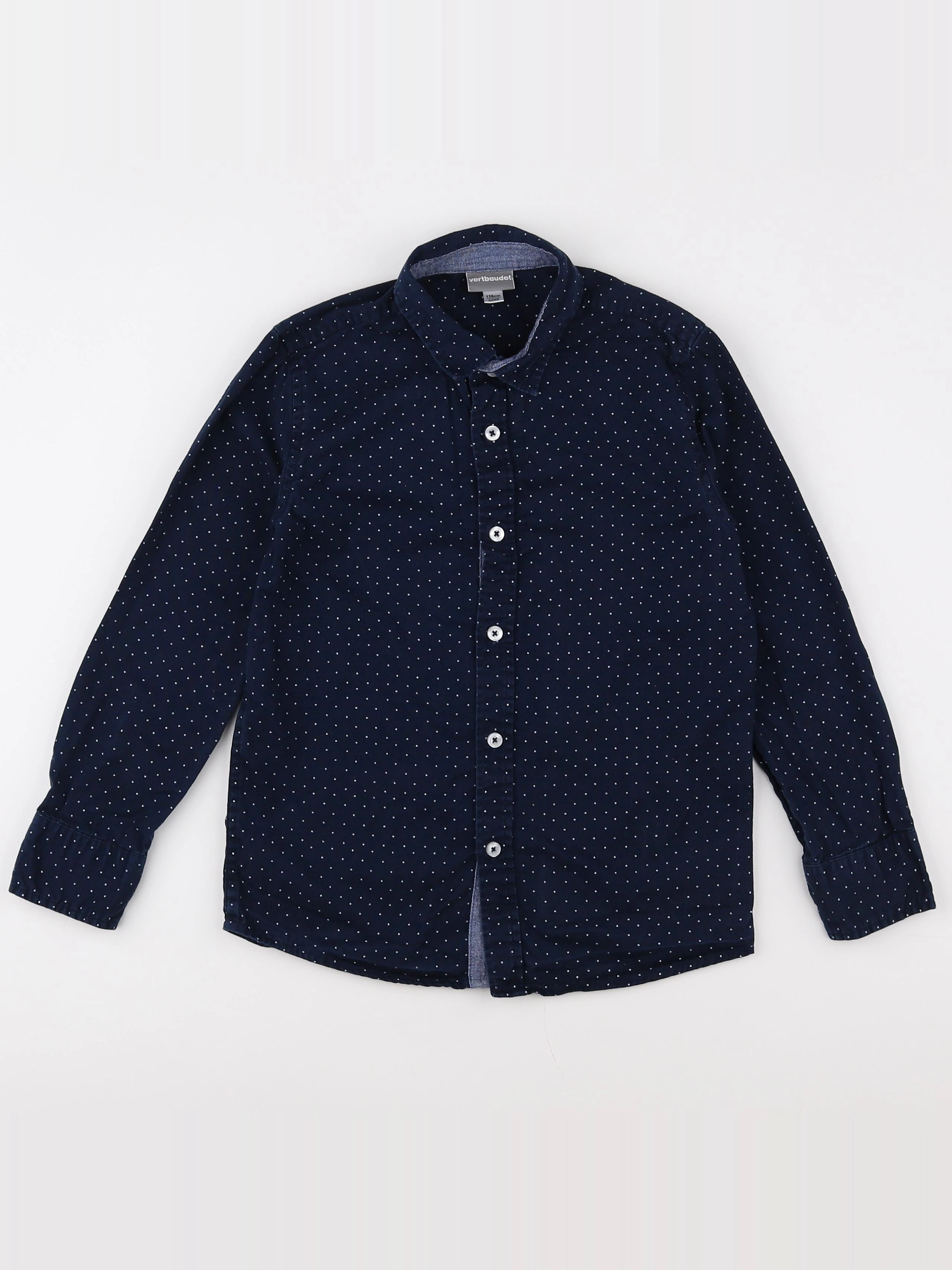 Vertbaudet - chemise bleu - 8 ans