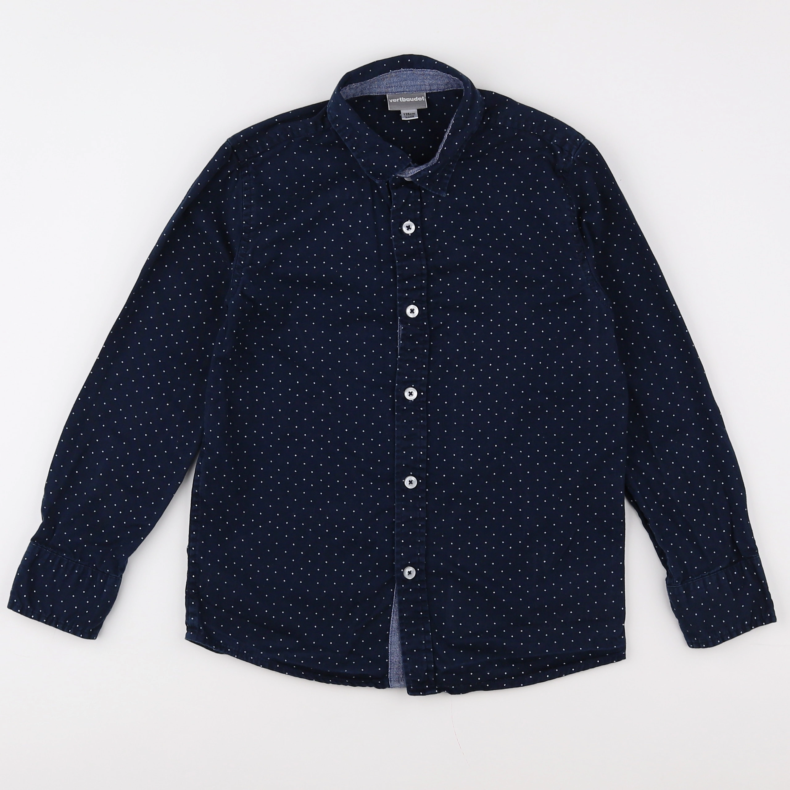 Vertbaudet - chemise bleu - 8 ans
