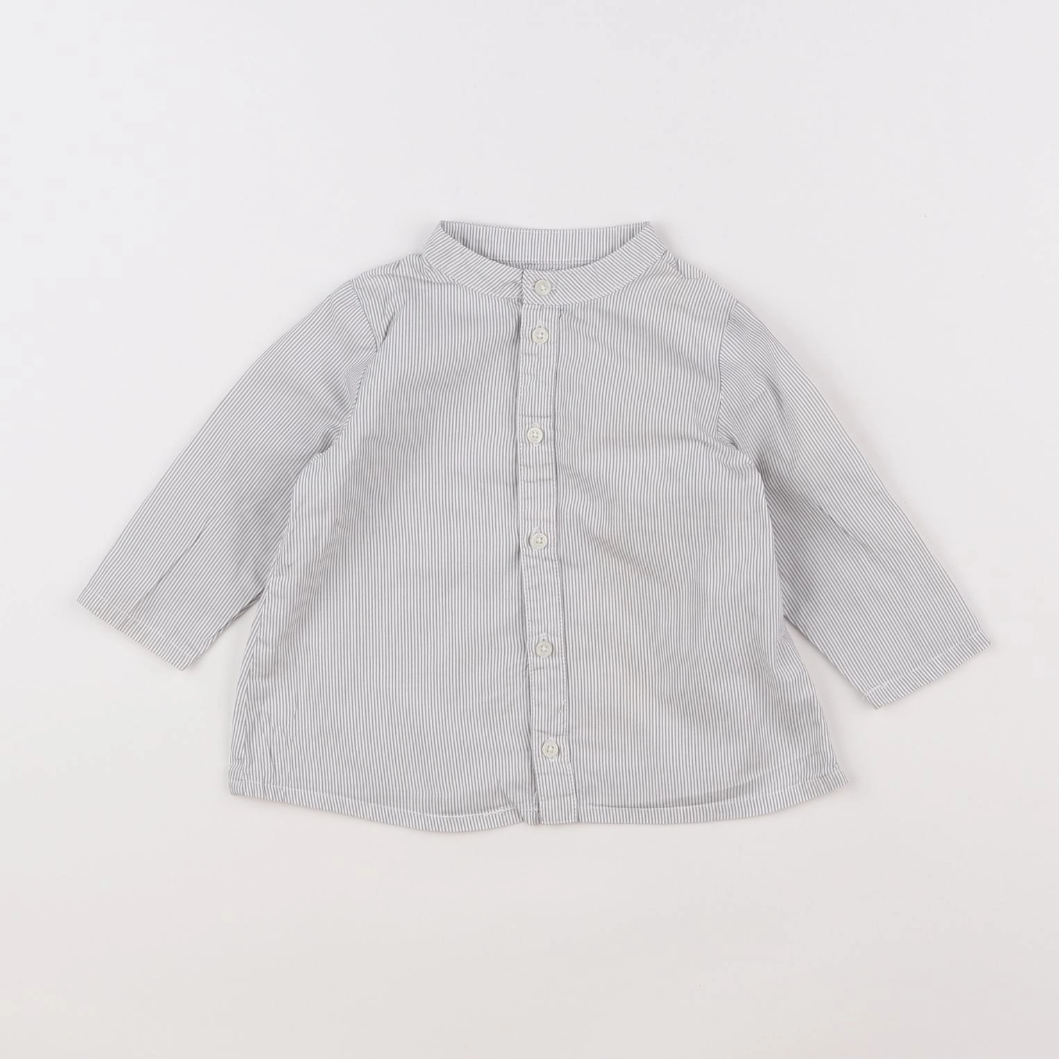 Boutchou - chemise blanc, gris - 12 mois