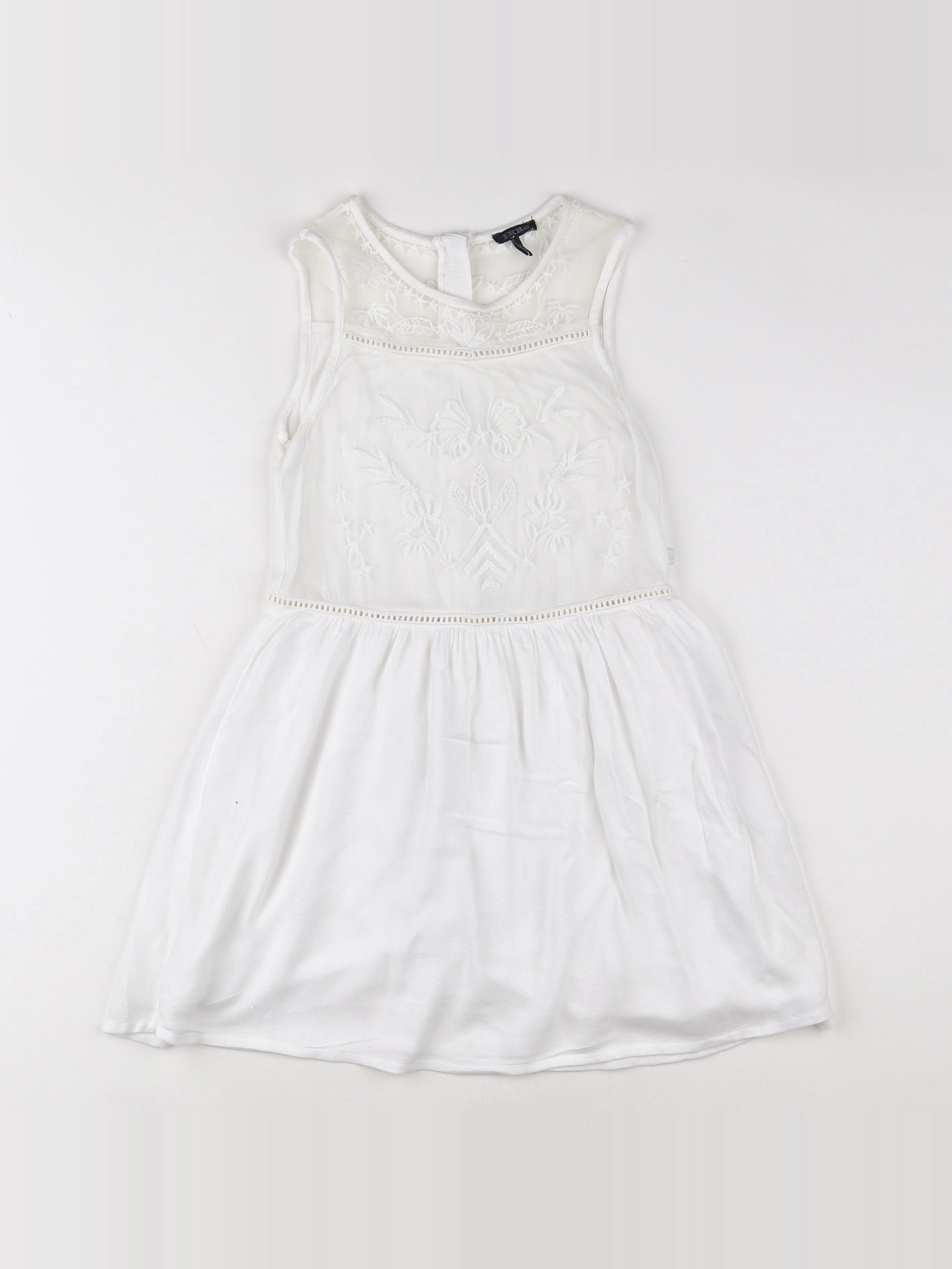 IKKS - robe blanc - 8 ans