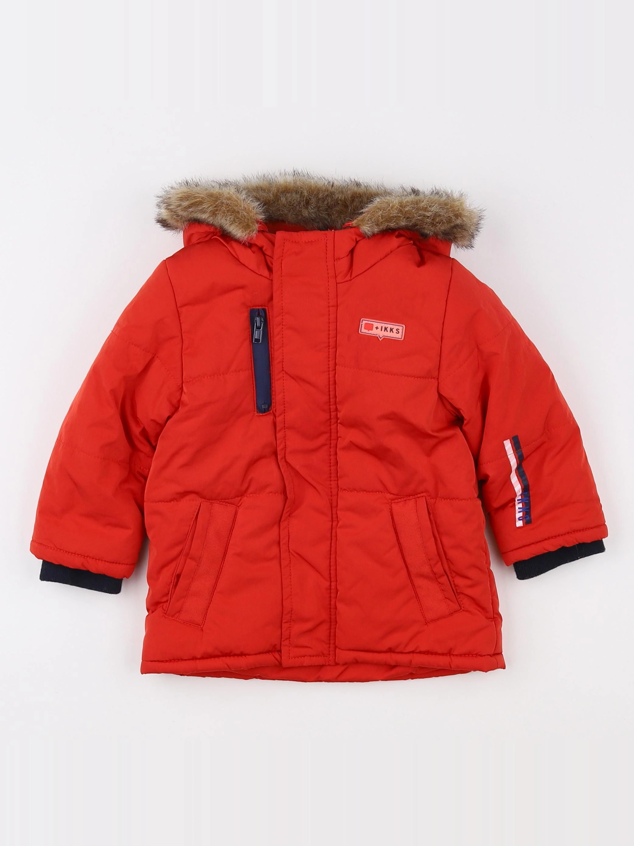IKKS - parka rouge - 12 mois