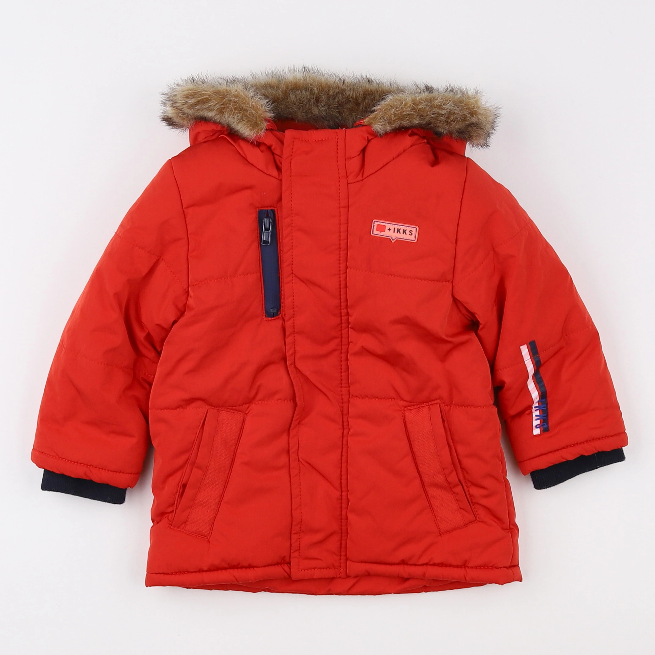 IKKS - parka rouge - 12 mois