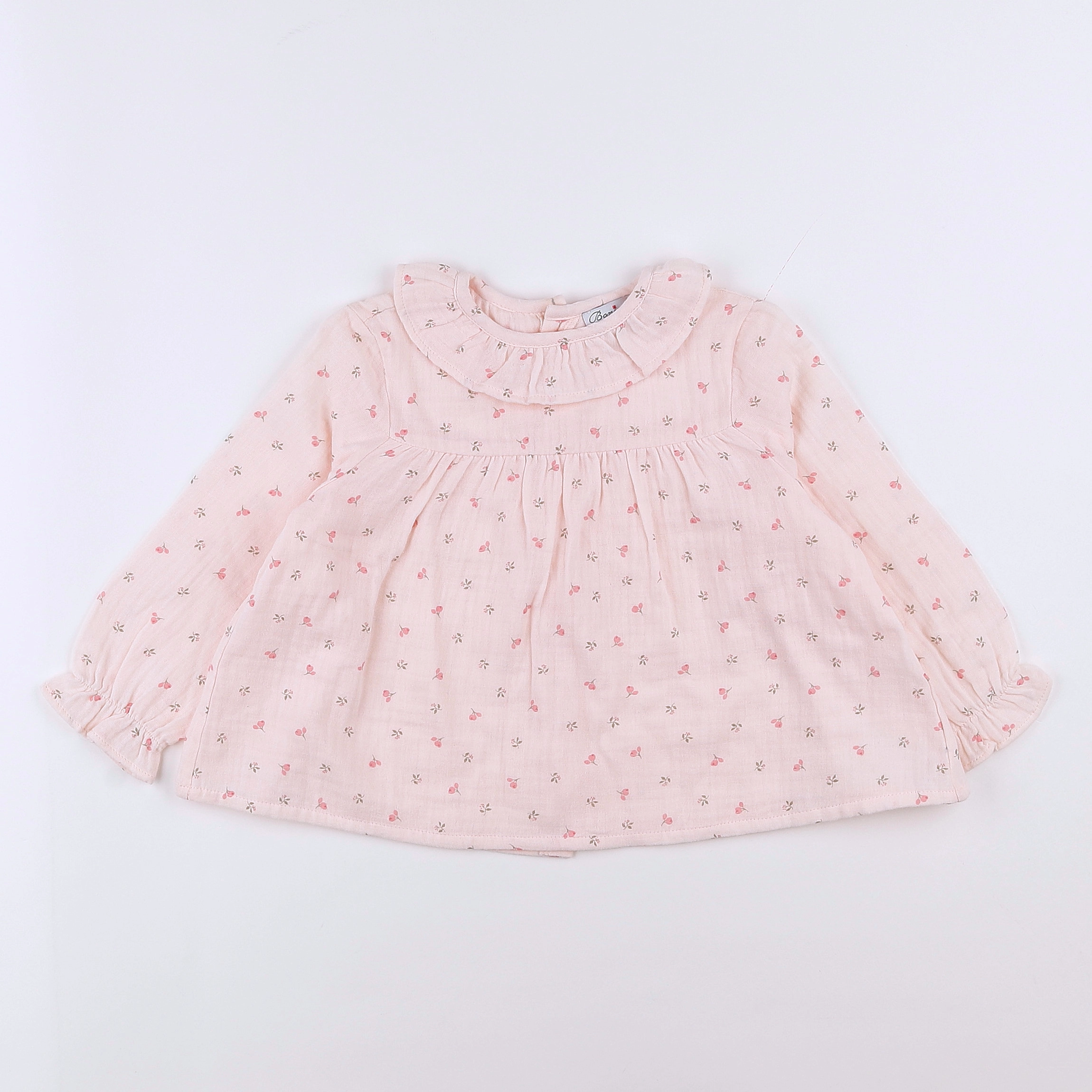 Bonjour - blouse rose - 18 mois à 2 ans