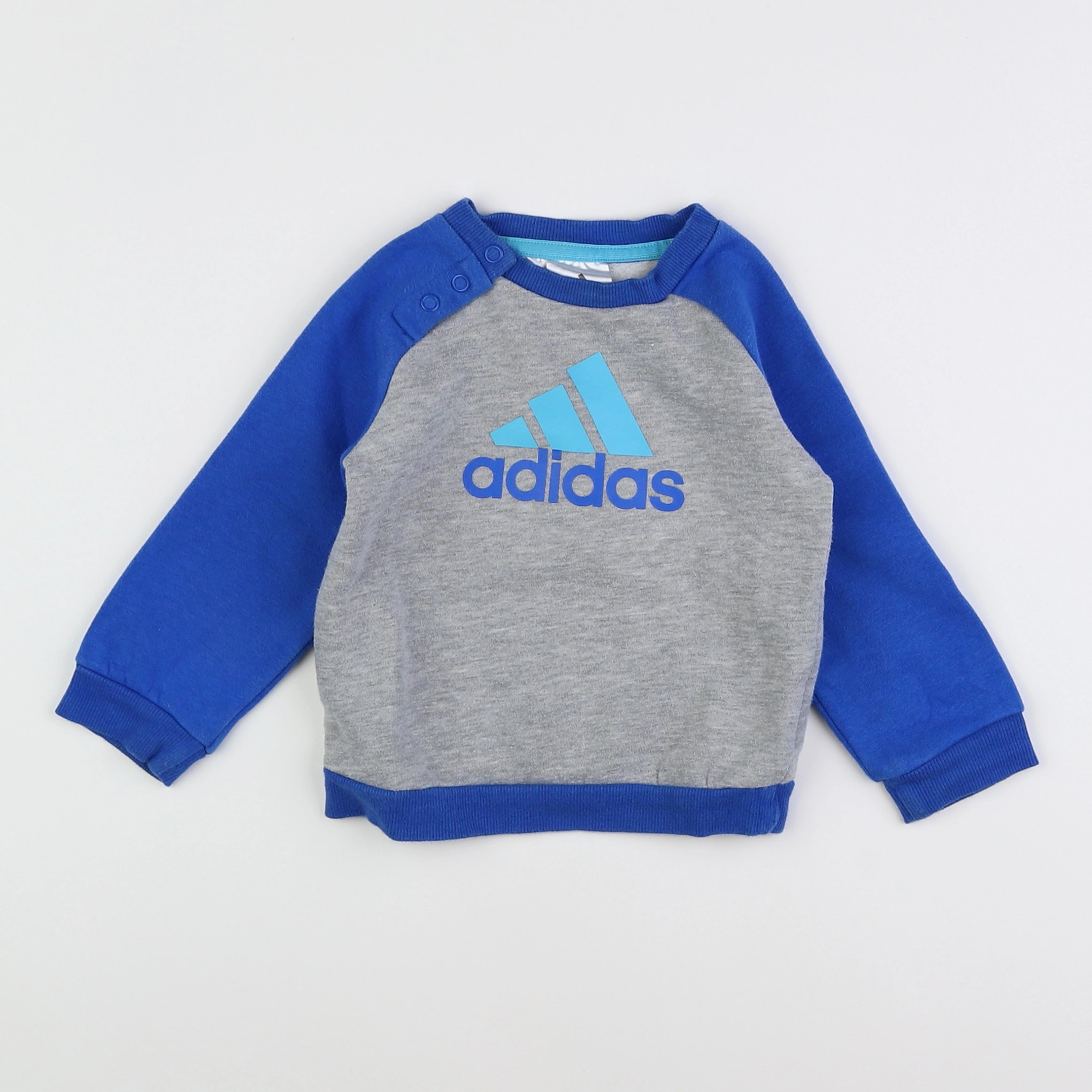 Adidas - sweat gris - 6/9 mois