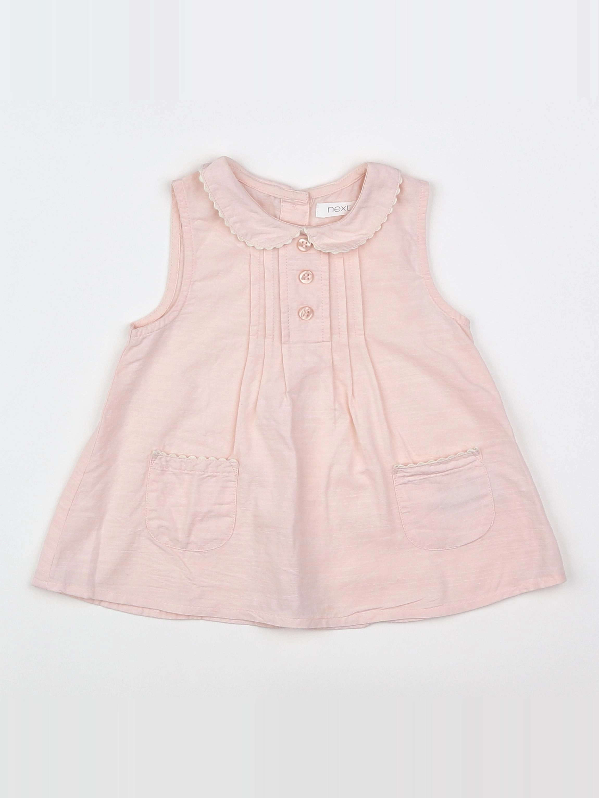 Next - robe rose - 9/12 mois