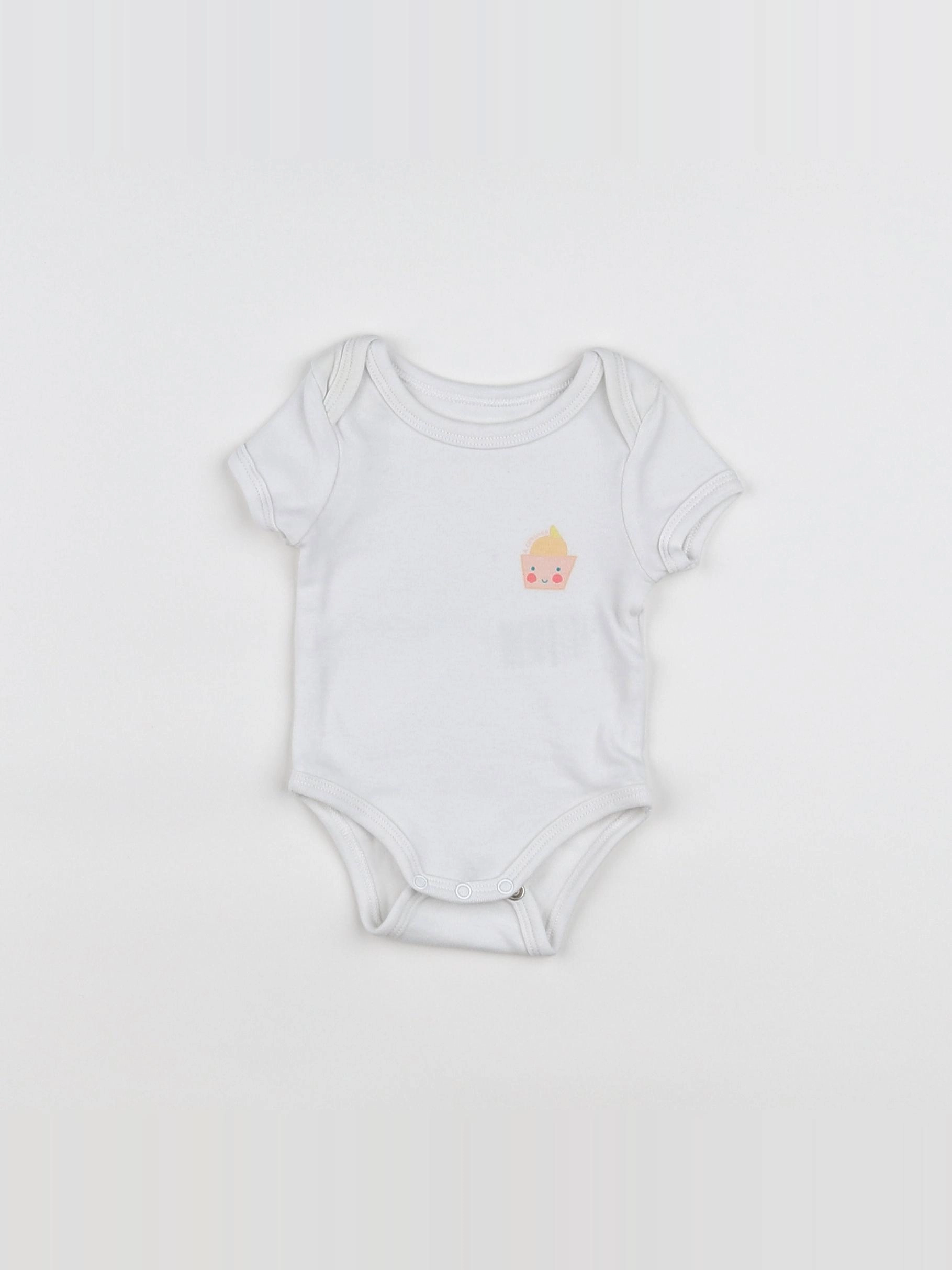 Vertbaudet - body blanc - 1 mois
