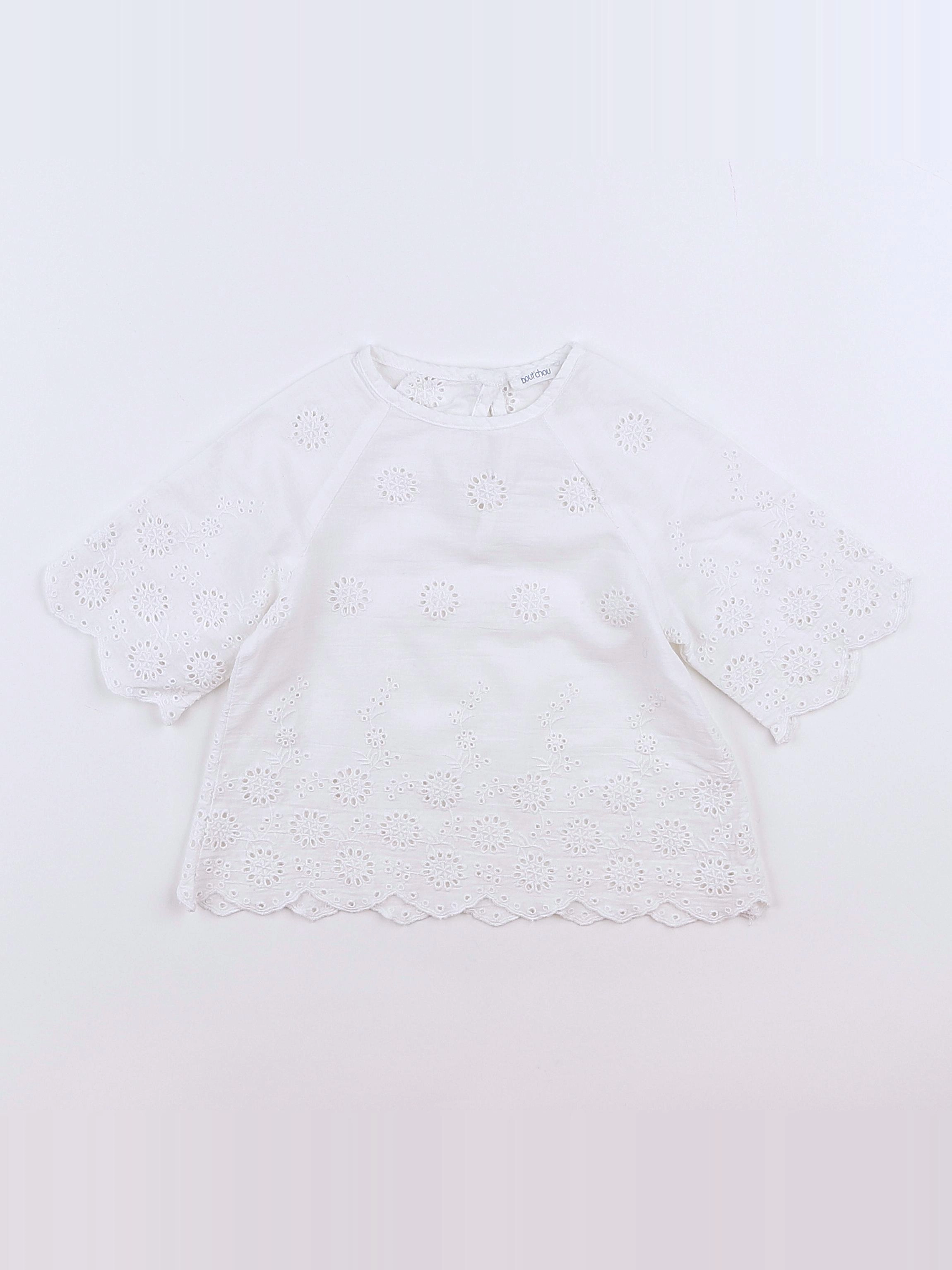Boutchou - blouse blanc - 9 mois