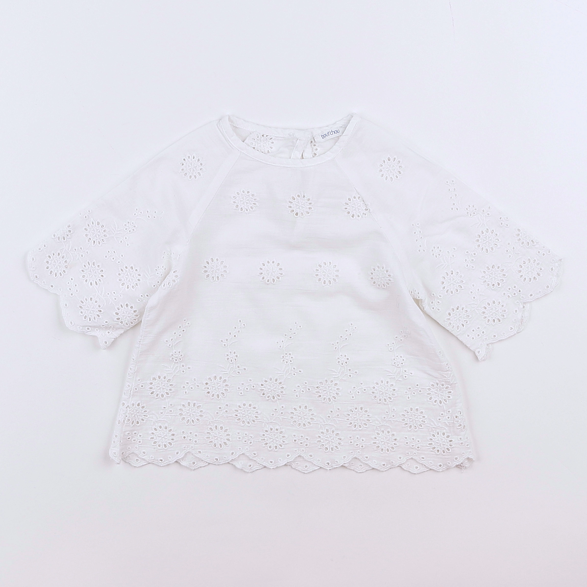 Boutchou - blouse blanc - 9 mois