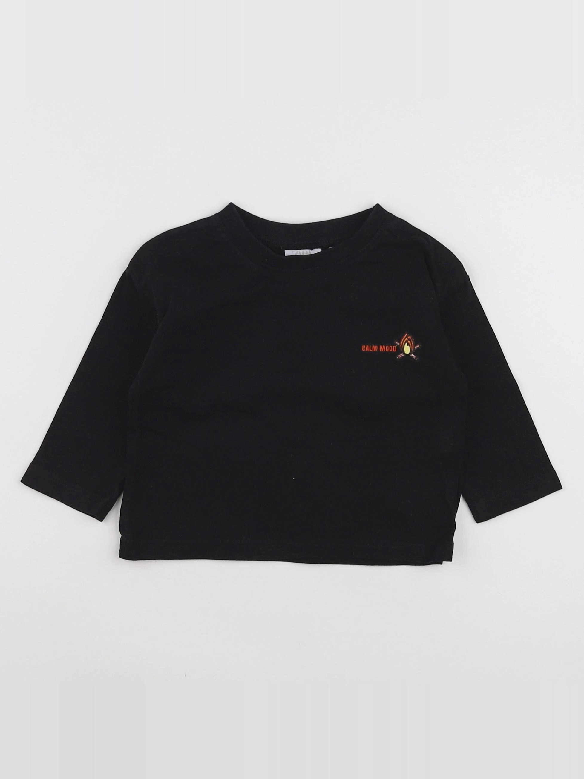 Zara - tee-shirt noir - 3/6 mois
