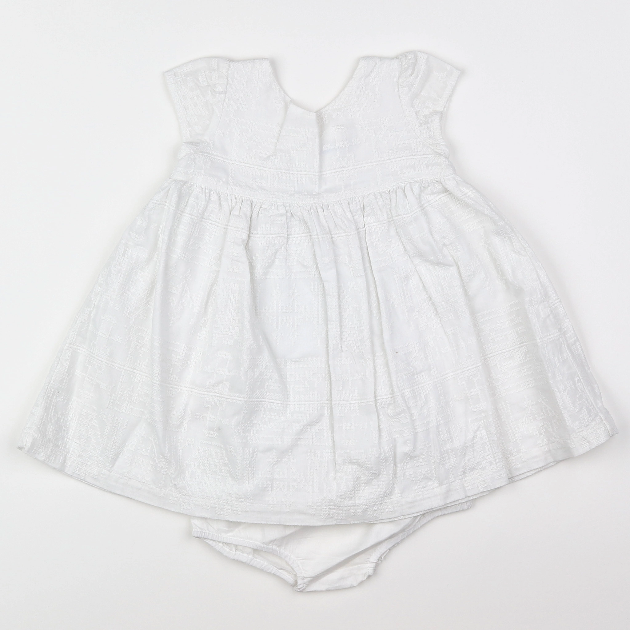 Boutchou - robe blanc - 9 mois