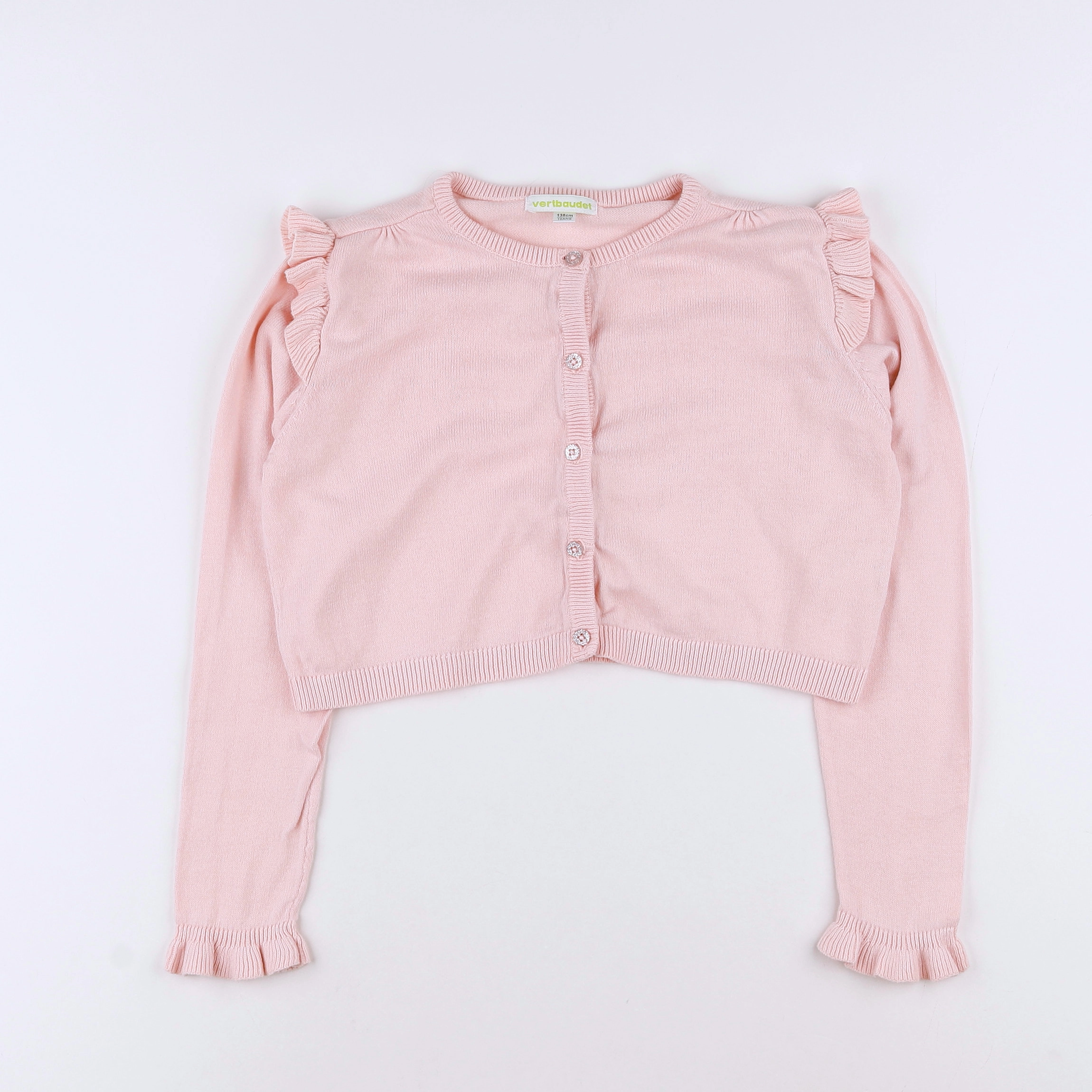 Vertbaudet - gilet rose - 10 ans