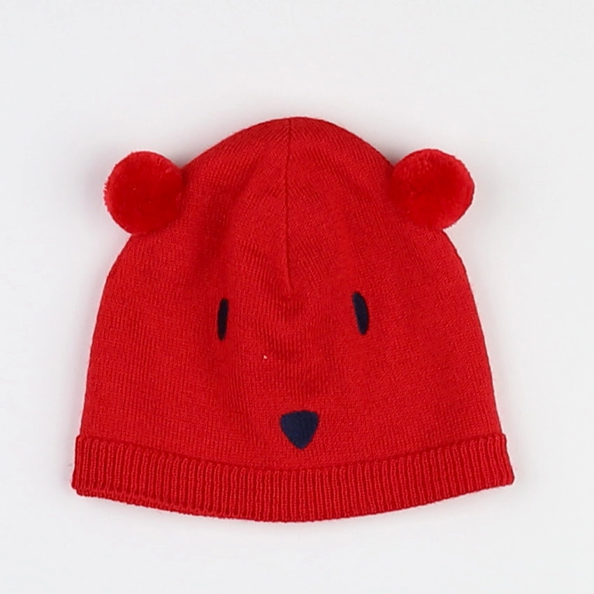 Petit Bateau - bonnet rouge - 3 mois