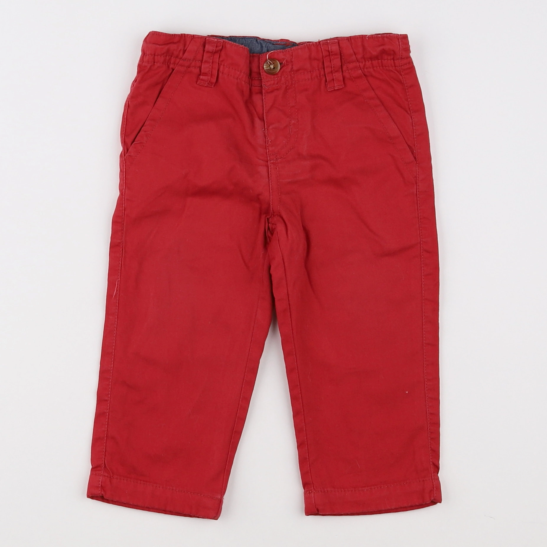 Boutchou - pantalon rouge - 9 mois