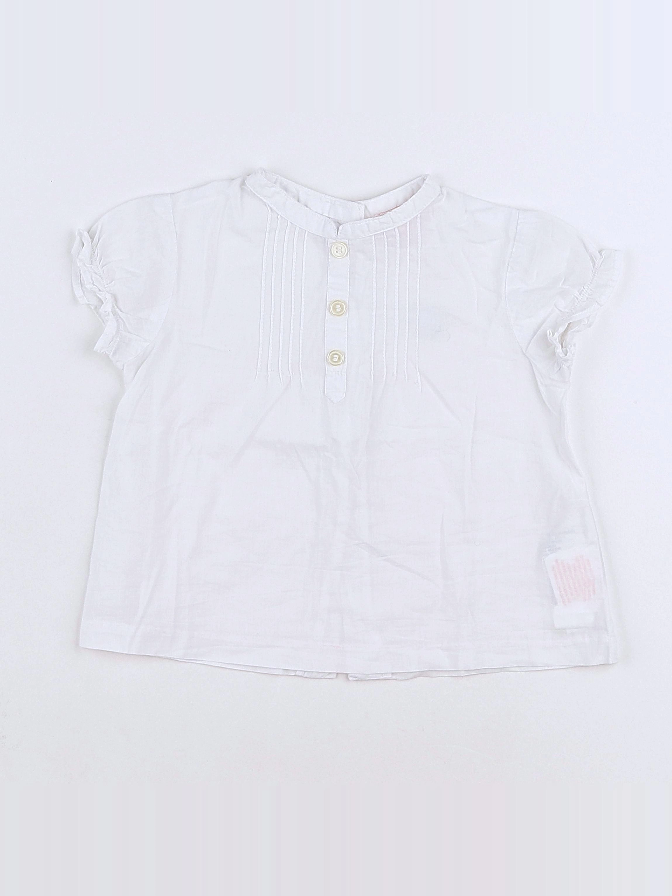 Gocco - blouse blanc - 9/12 mois