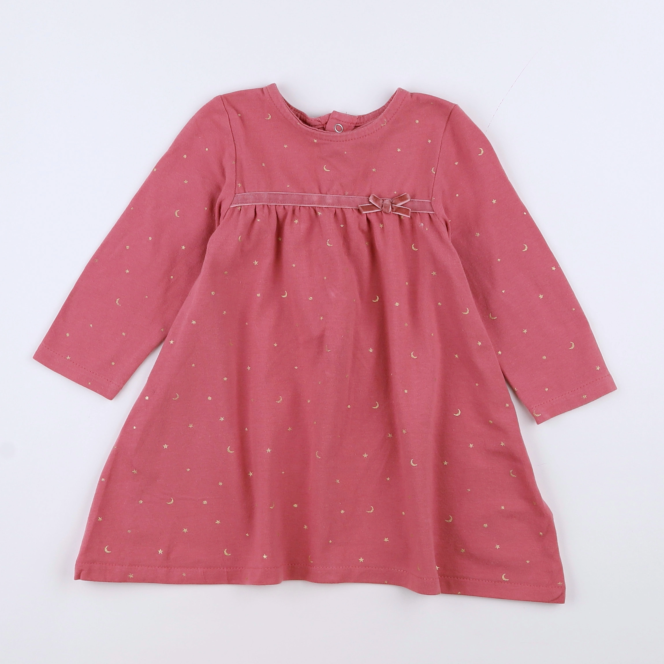 Vertbaudet - robe rose - 12 mois